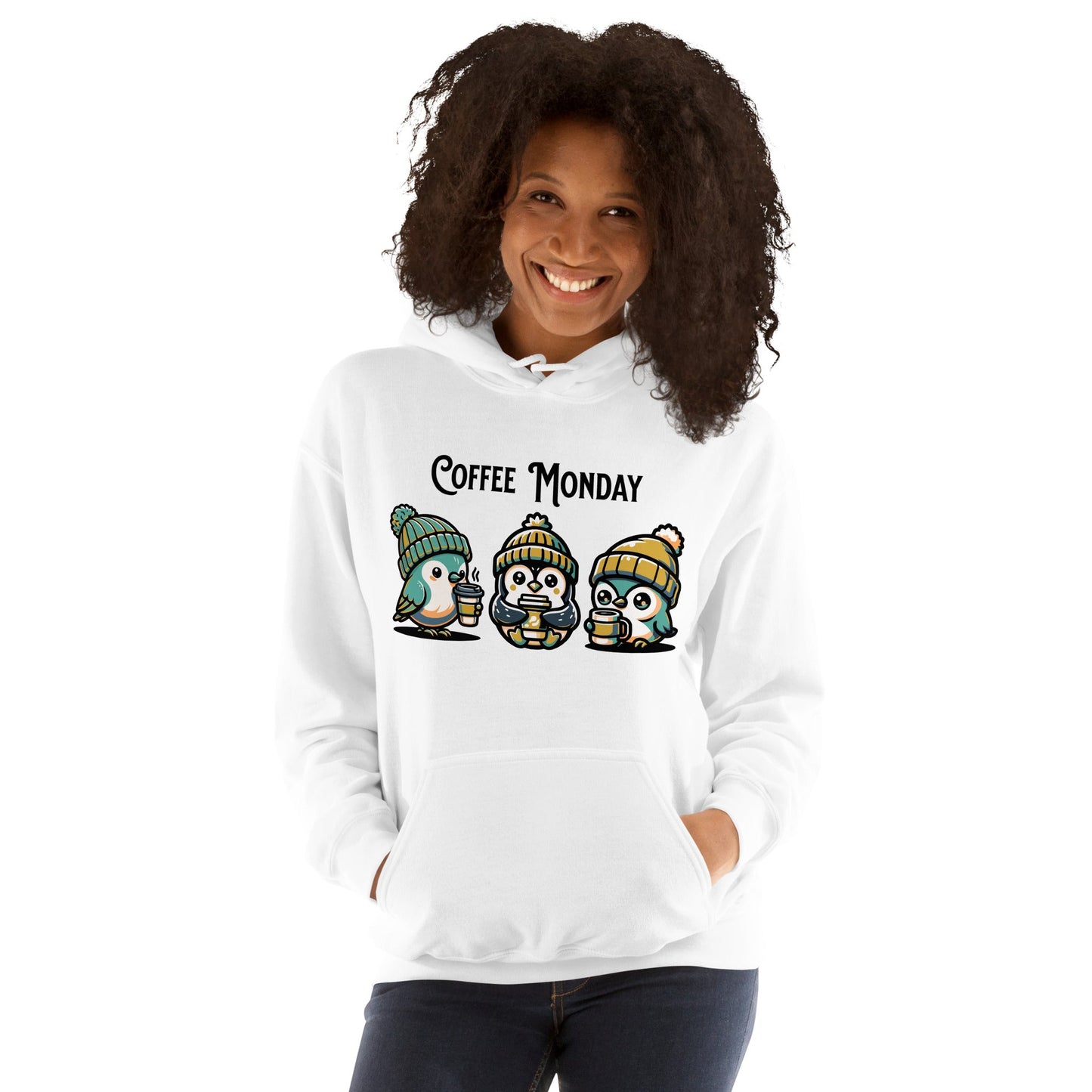 Coffee Monday (Green) Women's (Unisex) Hoodie - Hoodies - Discovery Co.