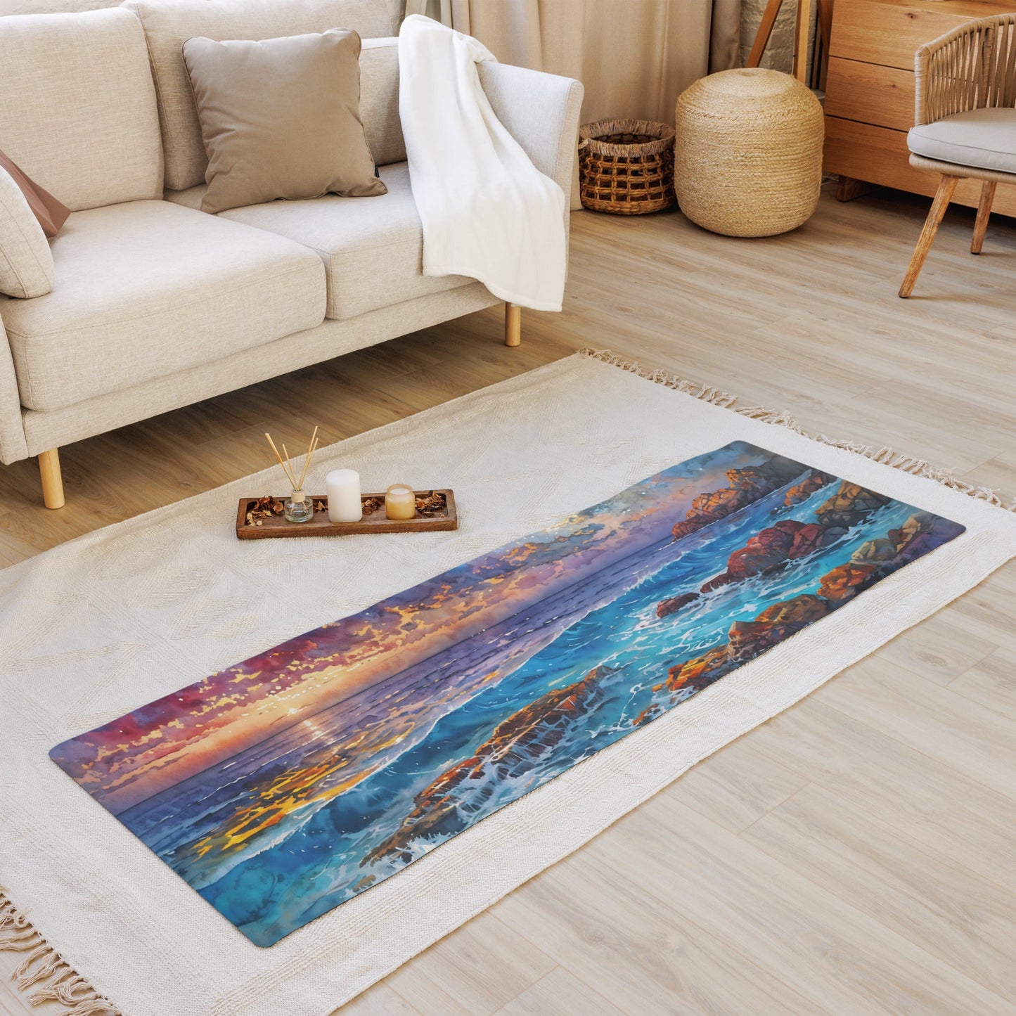 Colorful Beach II Yoga Mat - Yoga Mat - Discovery Co.