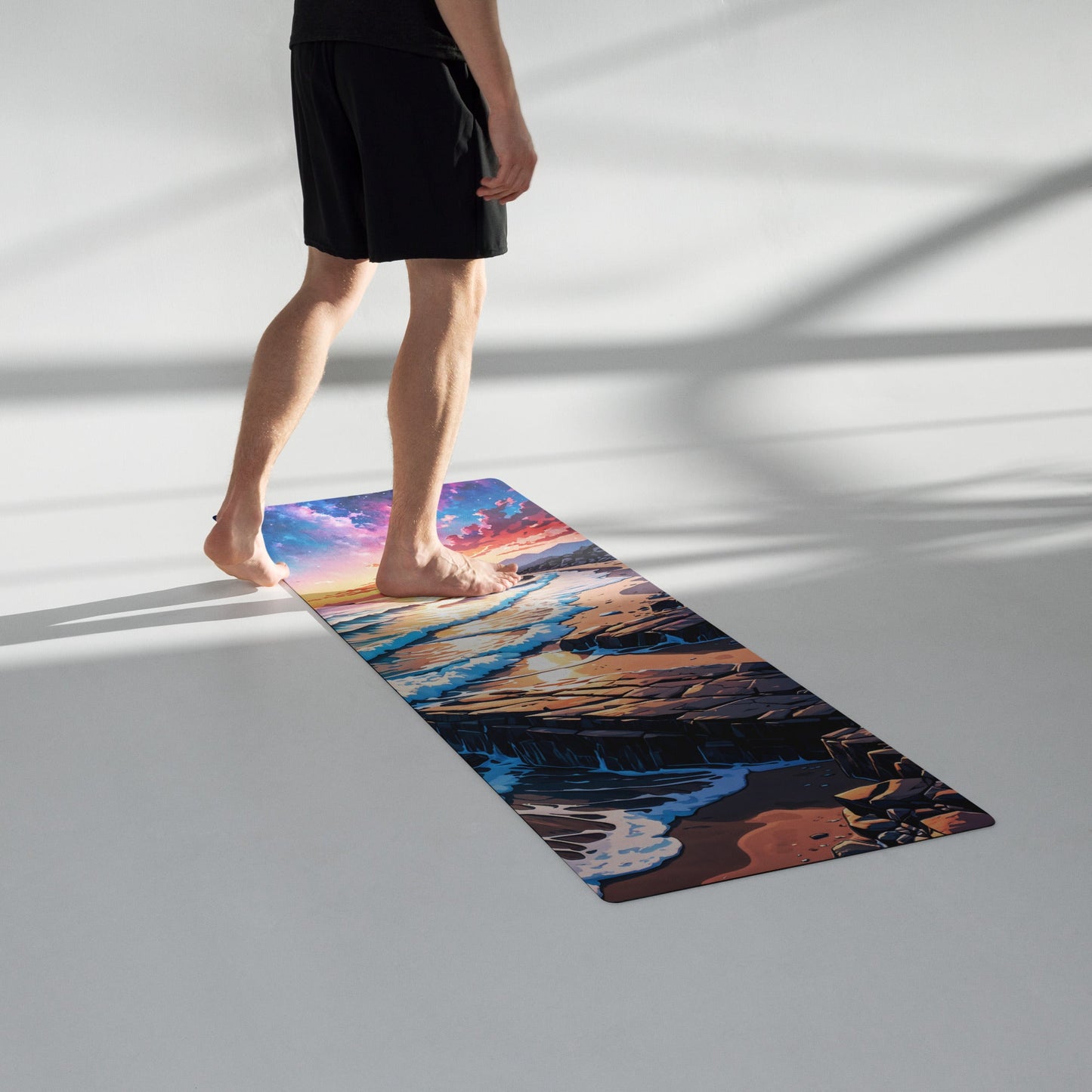 Colorful Beach Yoga Mat - Yoga Mat - Discovery Co.
