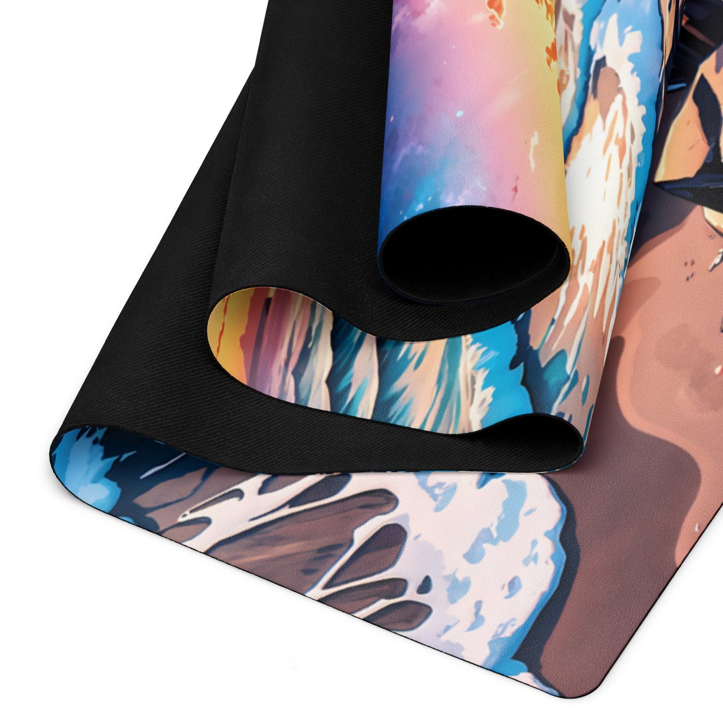 Colorful Beach Yoga Mat - Yoga Mat - Discovery Co.