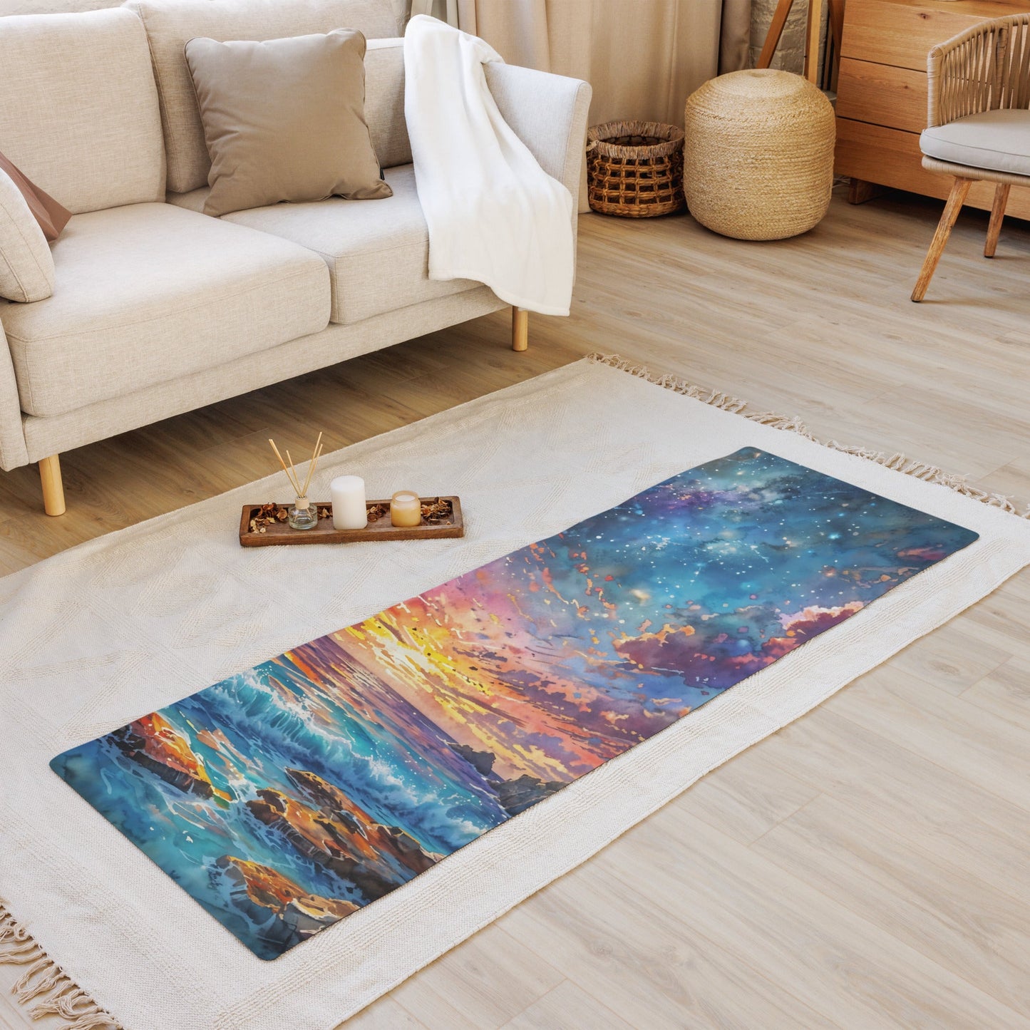 Colorful Ocean Yoga Mat - Yoga Mat - Discovery Co.