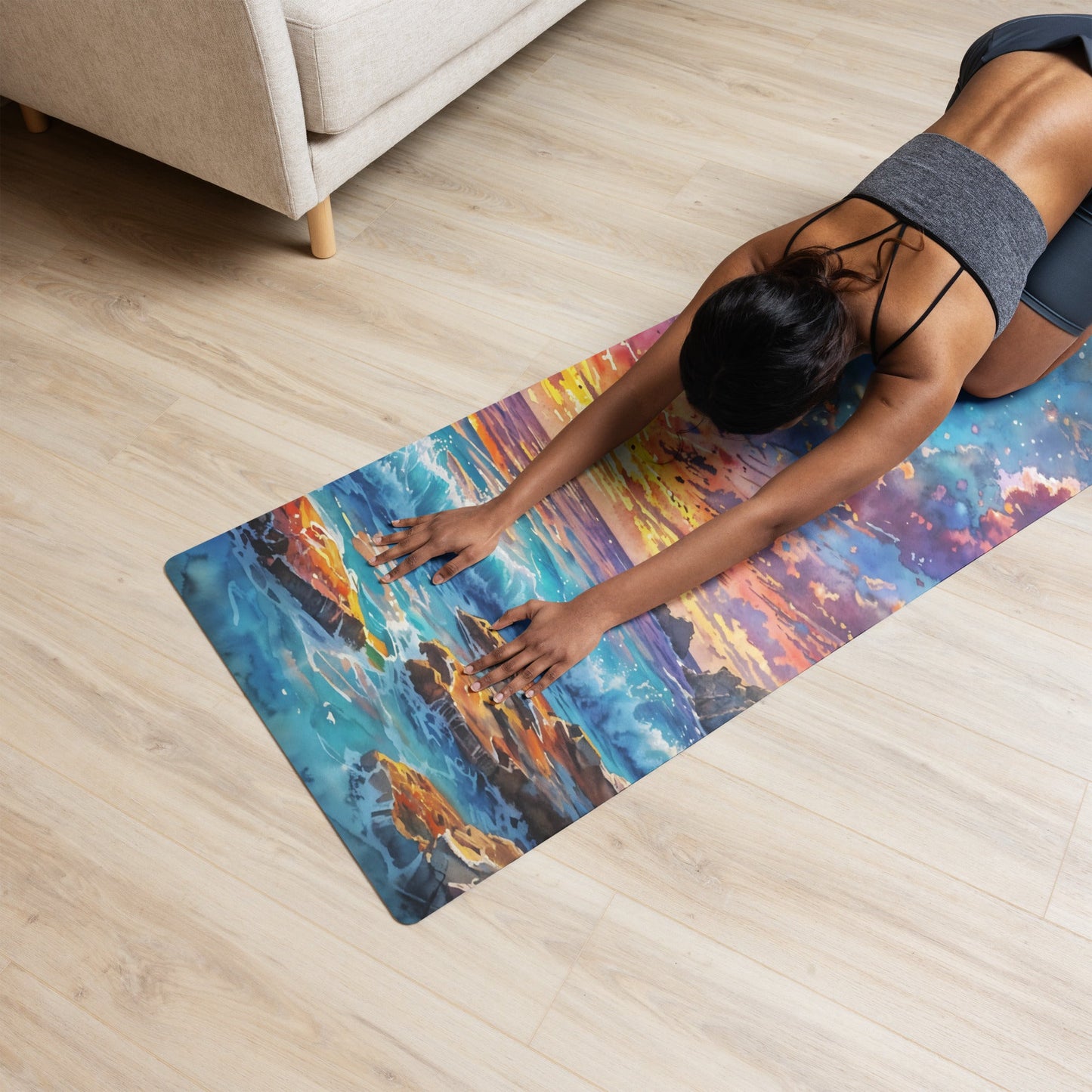 Colorful Ocean Yoga Mat - Yoga Mat - Discovery Co.