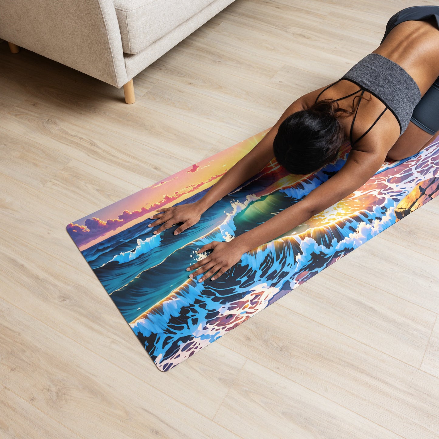 Colorful Sunset Yoga Mat - Yoga Mat - Discovery Co.