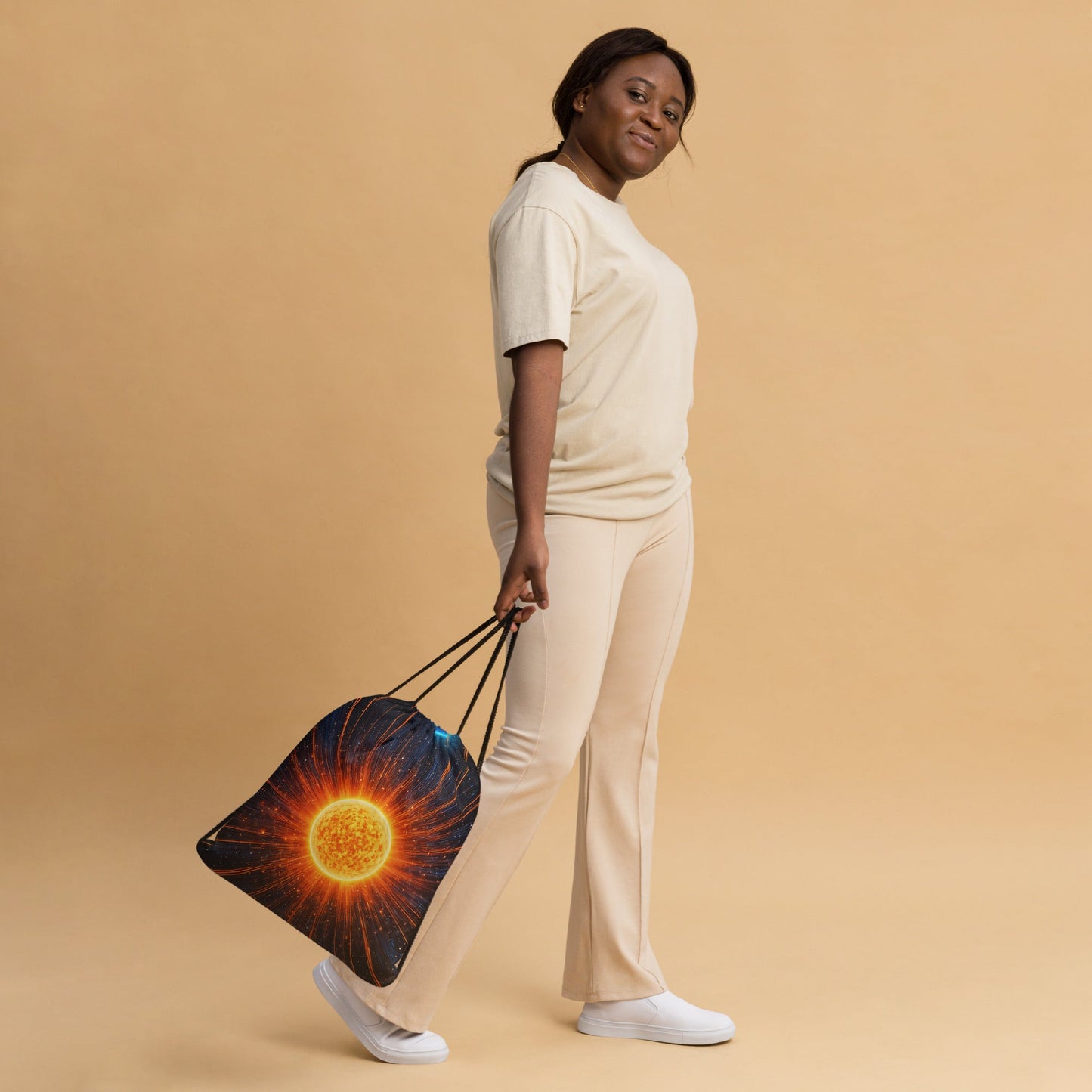 Cosmic Sun Drawstring Bag - Drawstring Bag - Discovery Co.