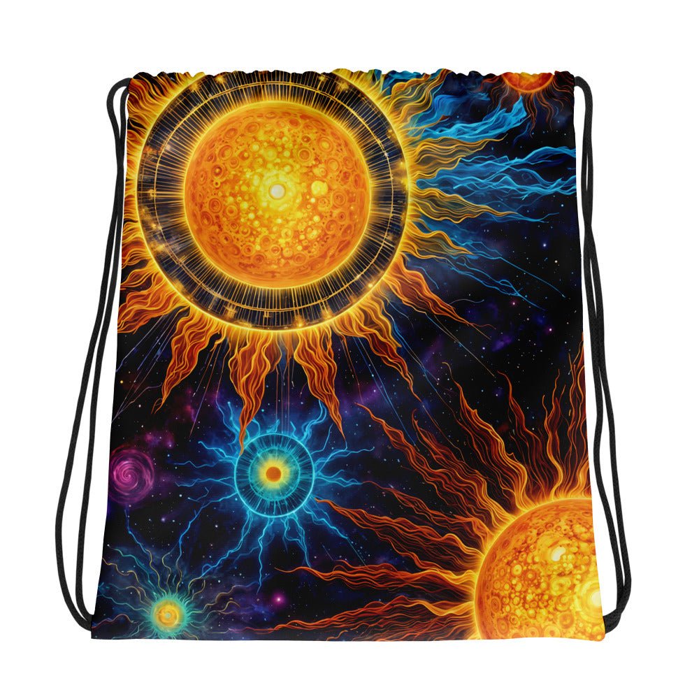 Cosmic Suns Drawstring Bag - Drawstring Bag - Discovery Co.