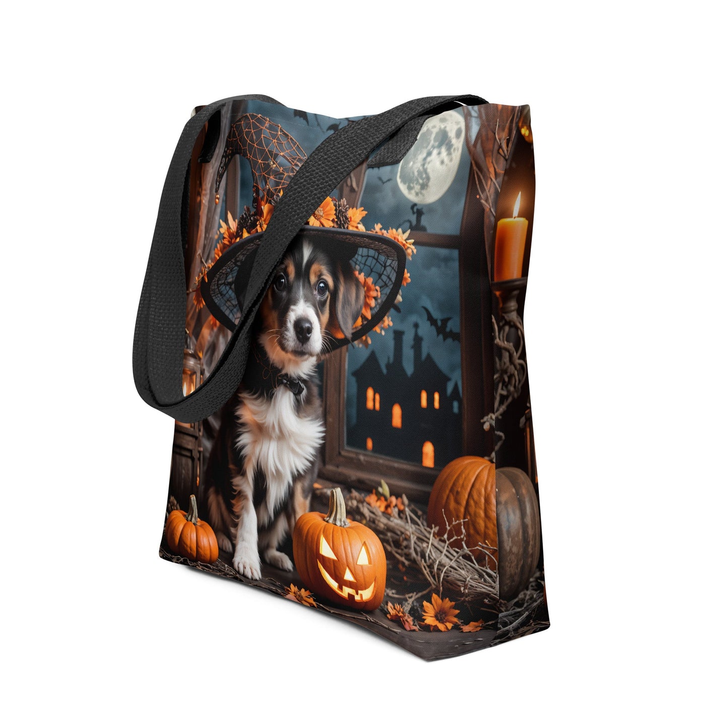 Cute Halloween Puppy II Tote Bag - Tote Bags - Discovery Co.