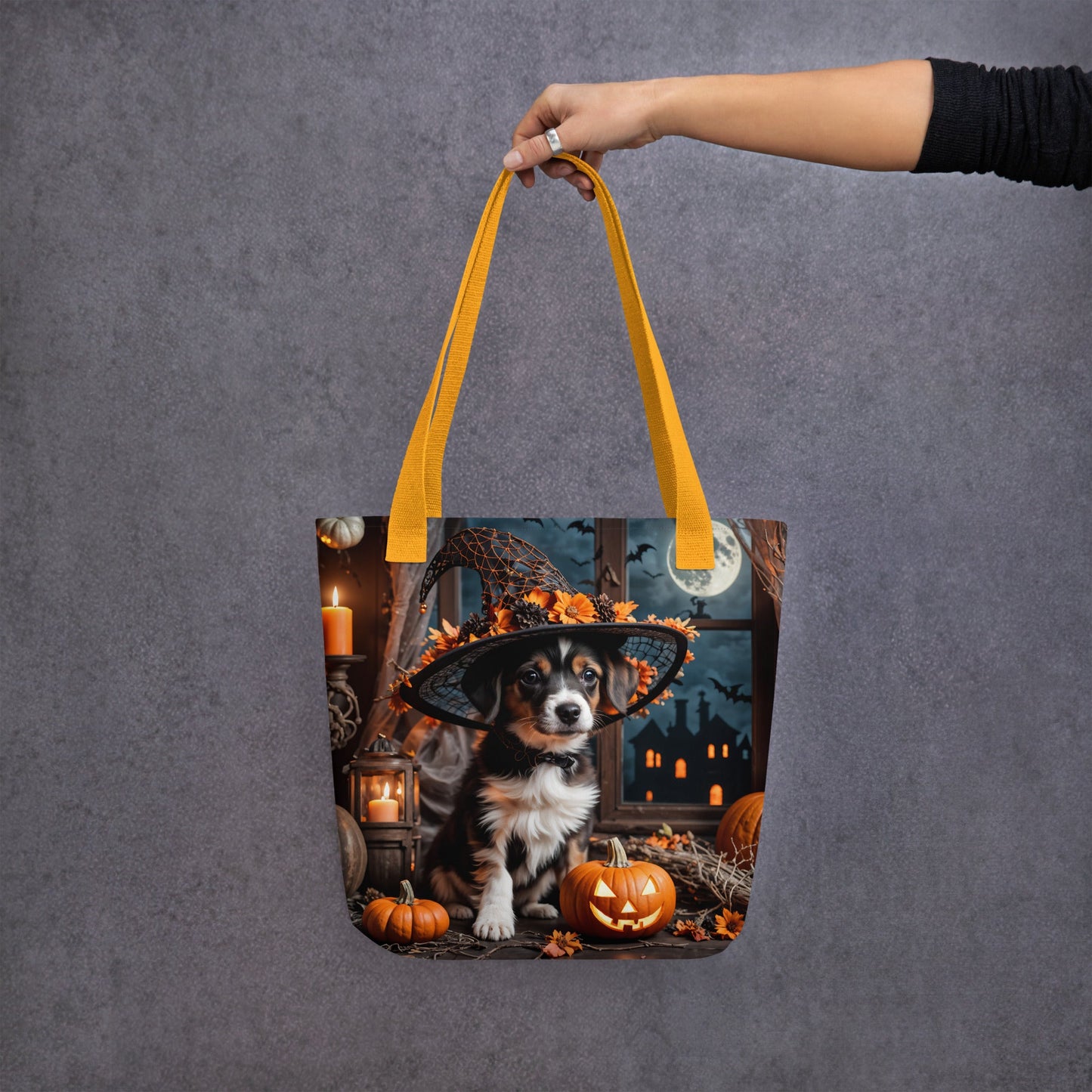 Cute Halloween Puppy II Tote Bag - Tote Bags - Discovery Co.