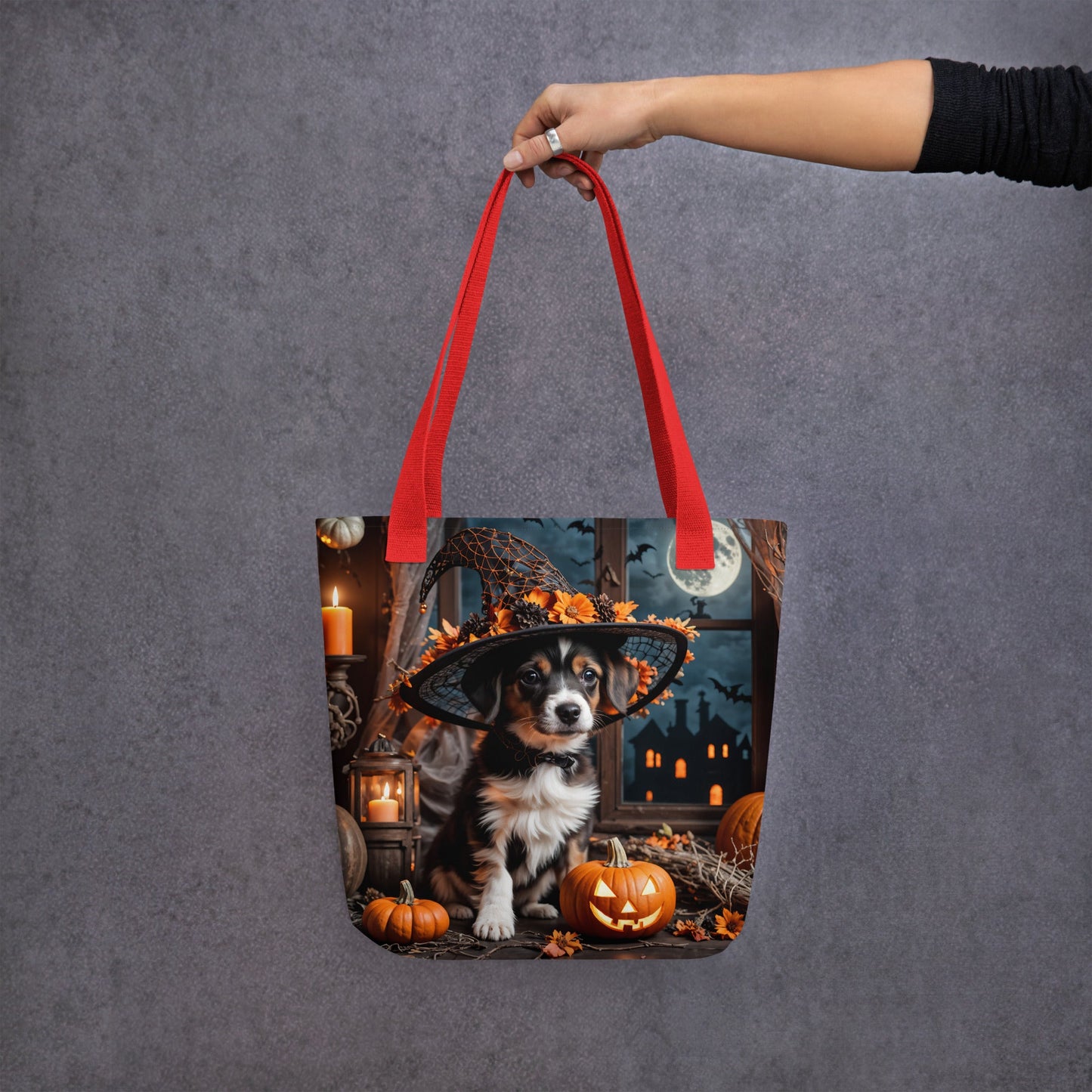 Cute Halloween Puppy II Tote Bag - Tote Bags - Discovery Co.