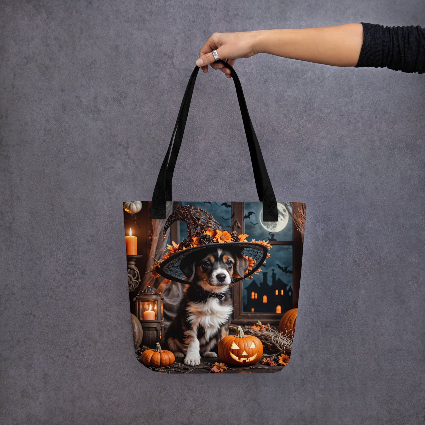 Cute Halloween Puppy II Tote Bag - Tote Bags - Discovery Co.