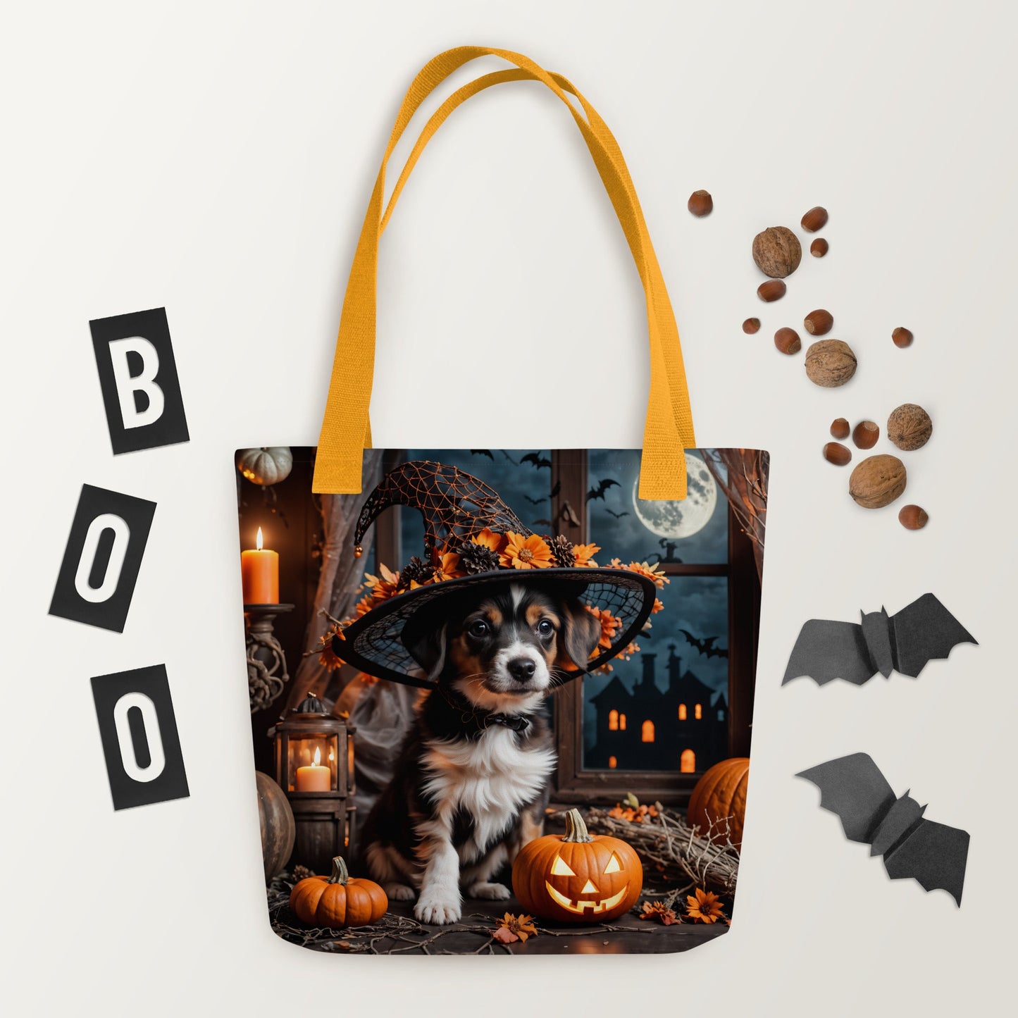 Cute Halloween Puppy II Tote Bag - Tote Bags - Discovery Co.