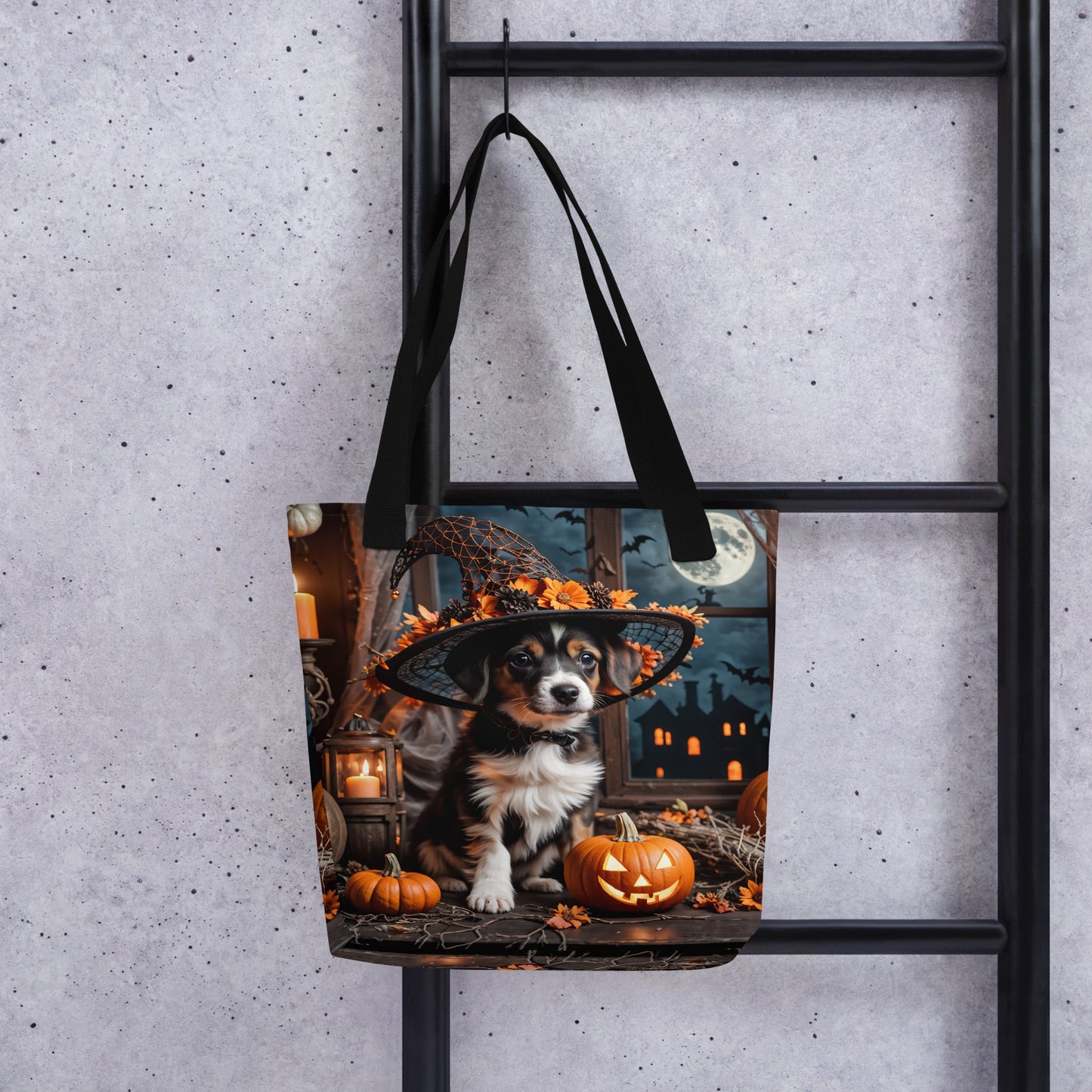 Cute Halloween Puppy II Tote Bag - Tote Bags - Discovery Co.