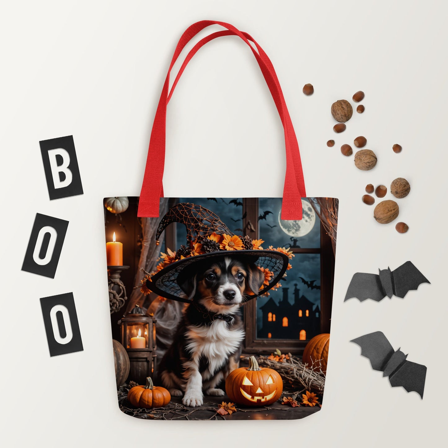 Cute Halloween Puppy II Tote Bag - Tote Bags - Discovery Co.
