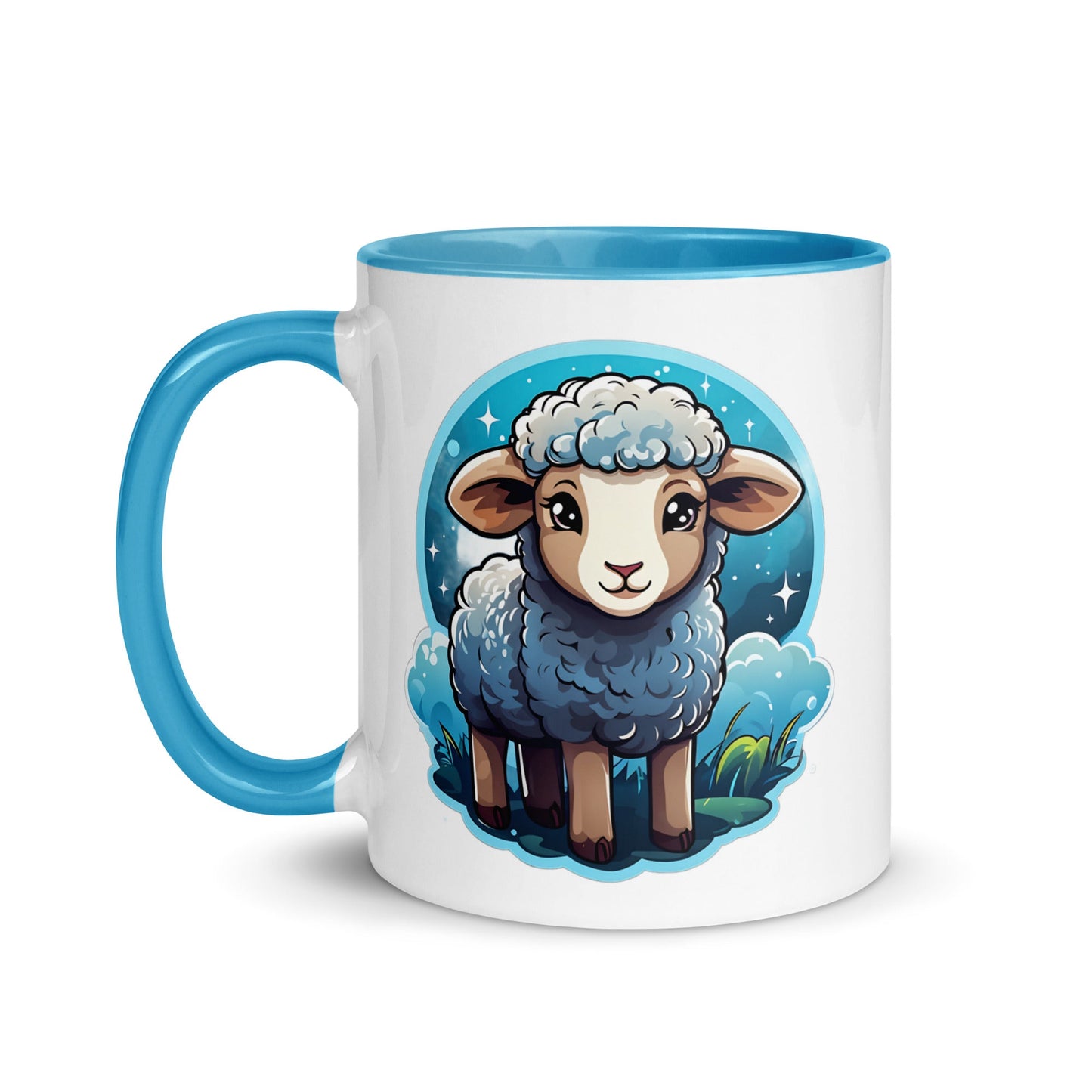 Cute Lamb Mug with Color Inside (11 oz, 15 oz) - Mugs - Discovery Co.