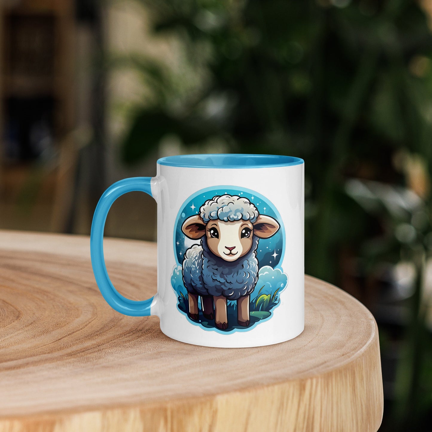 Cute Lamb Mug with Color Inside (11 oz, 15 oz) - Mugs - Discovery Co.