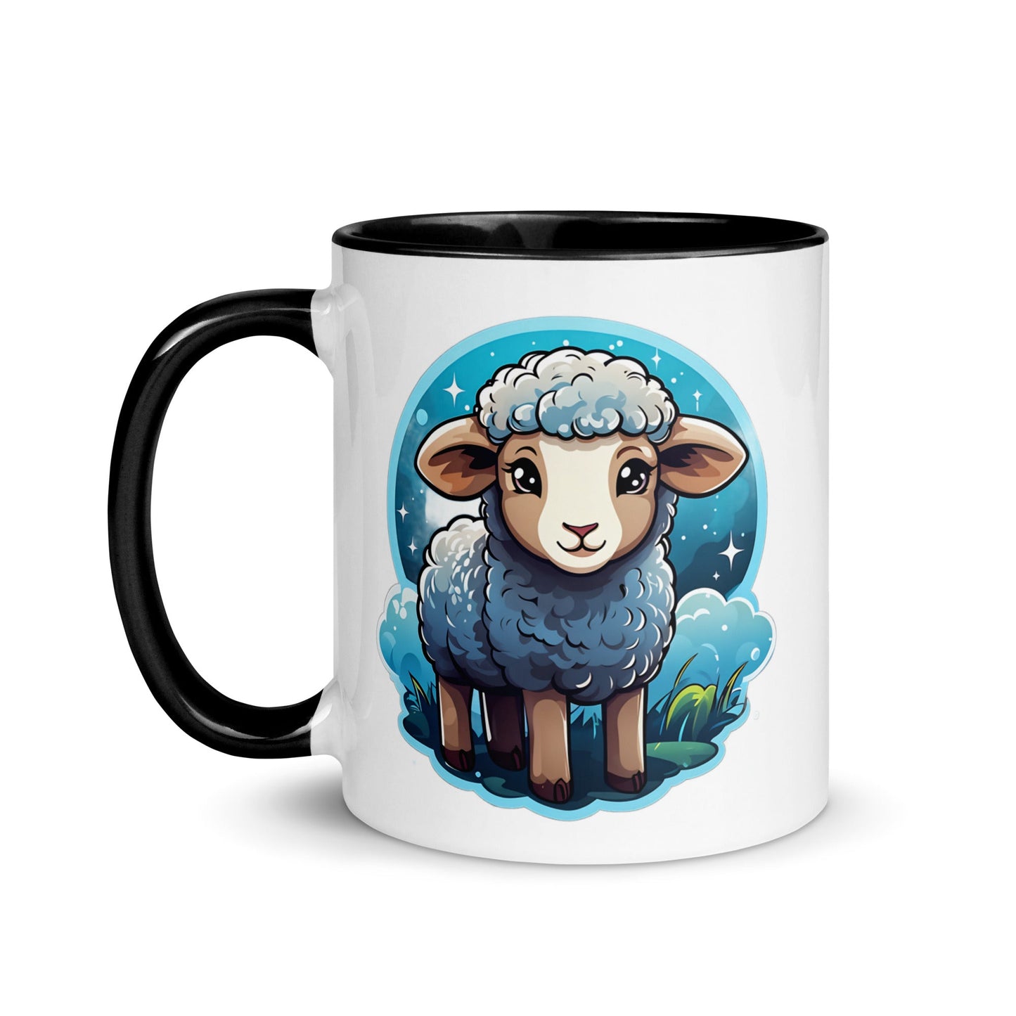 Cute Lamb Mug with Color Inside (11 oz, 15 oz) - Mugs - Discovery Co.