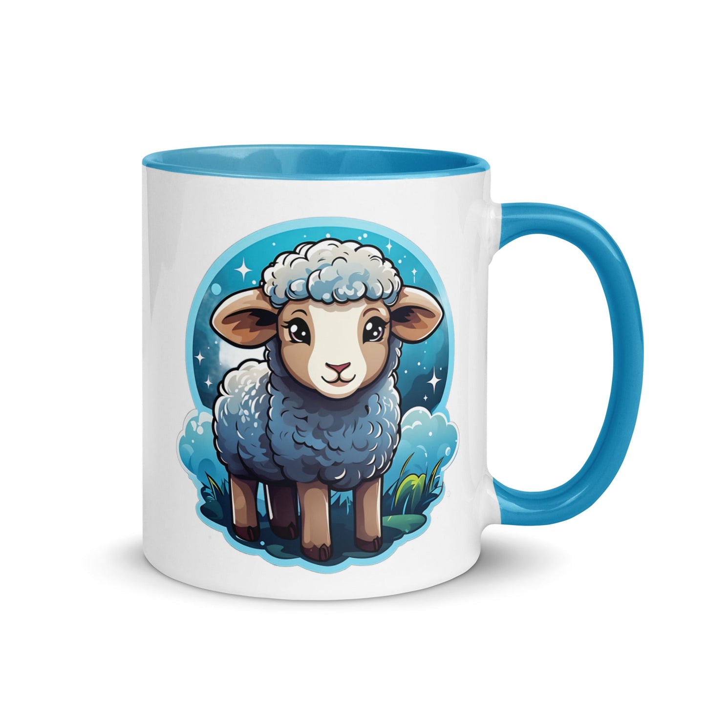 Cute Lamb Mug with Color Inside (11 oz, 15 oz) - Mugs - Discovery Co.