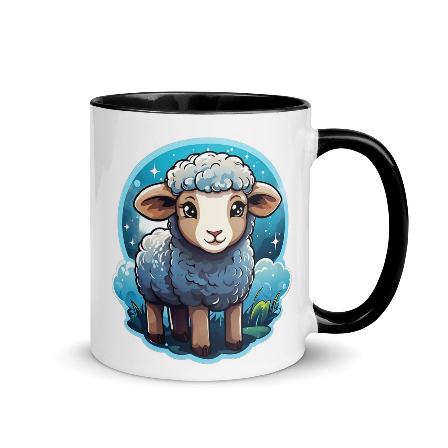 Cute Lamb Mug with Color Inside (11 oz, 15 oz) - Mugs - Discovery Co.