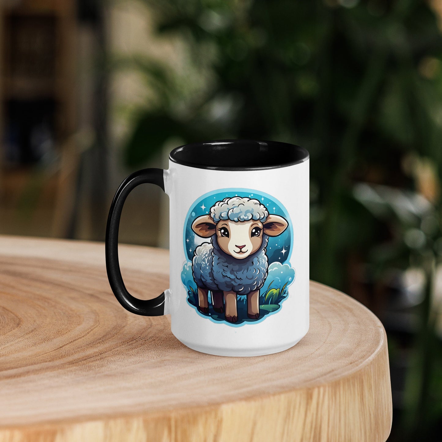 Cute Lamb Mug with Color Inside (11 oz, 15 oz) - Mugs - Discovery Co.