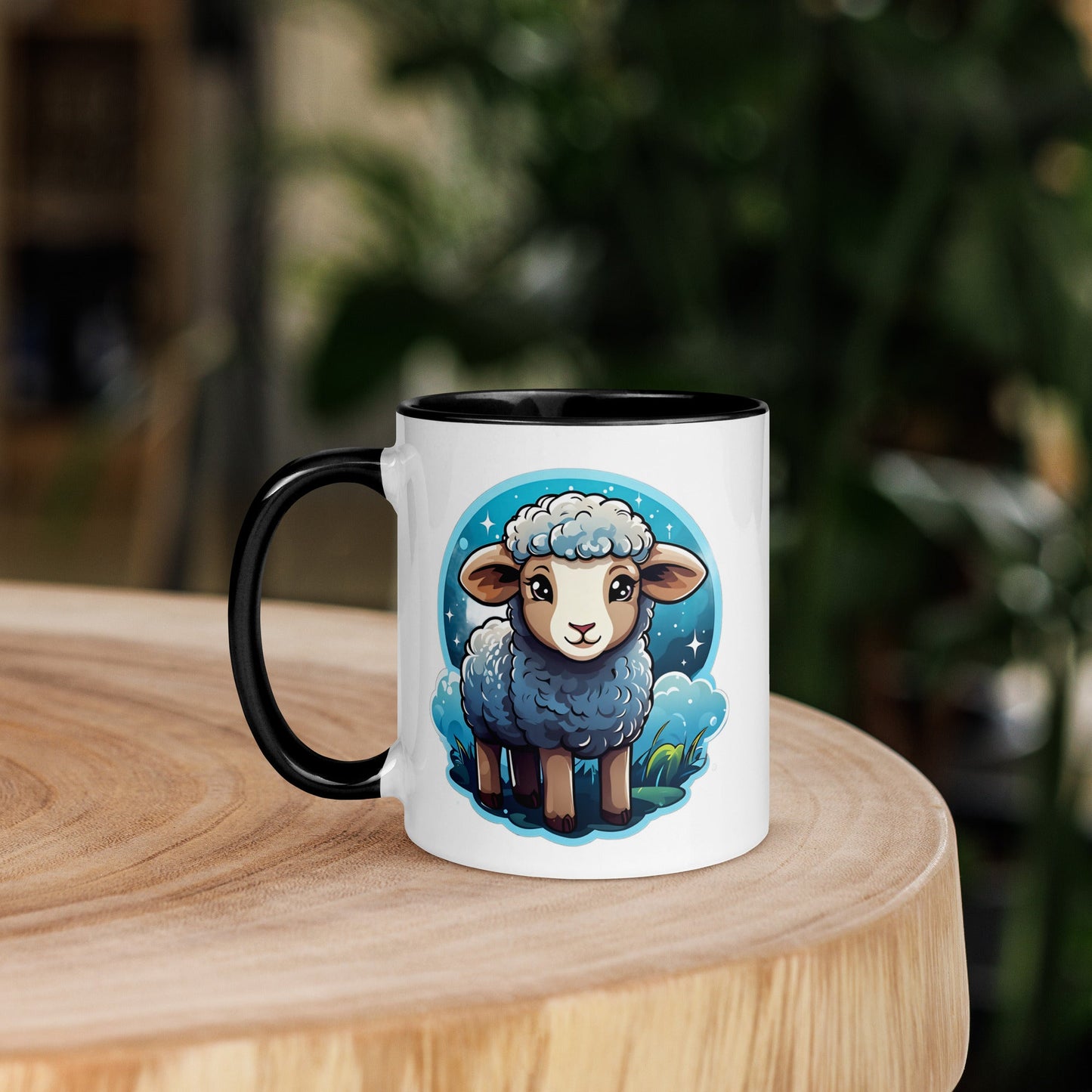 Cute Lamb Mug with Color Inside (11 oz, 15 oz) - Mugs - Discovery Co.