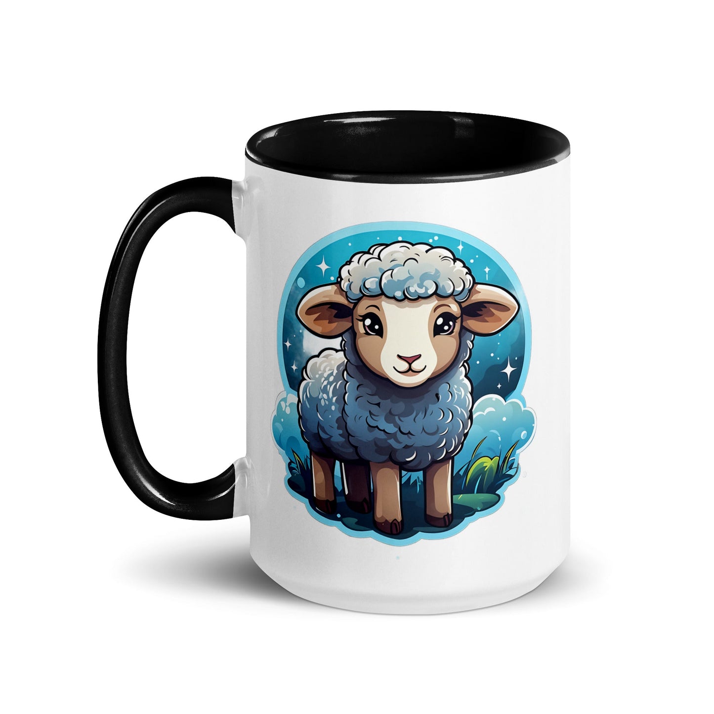 Cute Lamb Mug with Color Inside (11 oz, 15 oz) - Mugs - Discovery Co.
