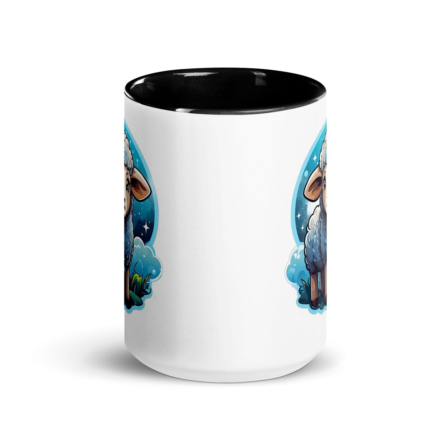 Cute Lamb Mug with Color Inside (11 oz, 15 oz) - Mugs - Discovery Co.