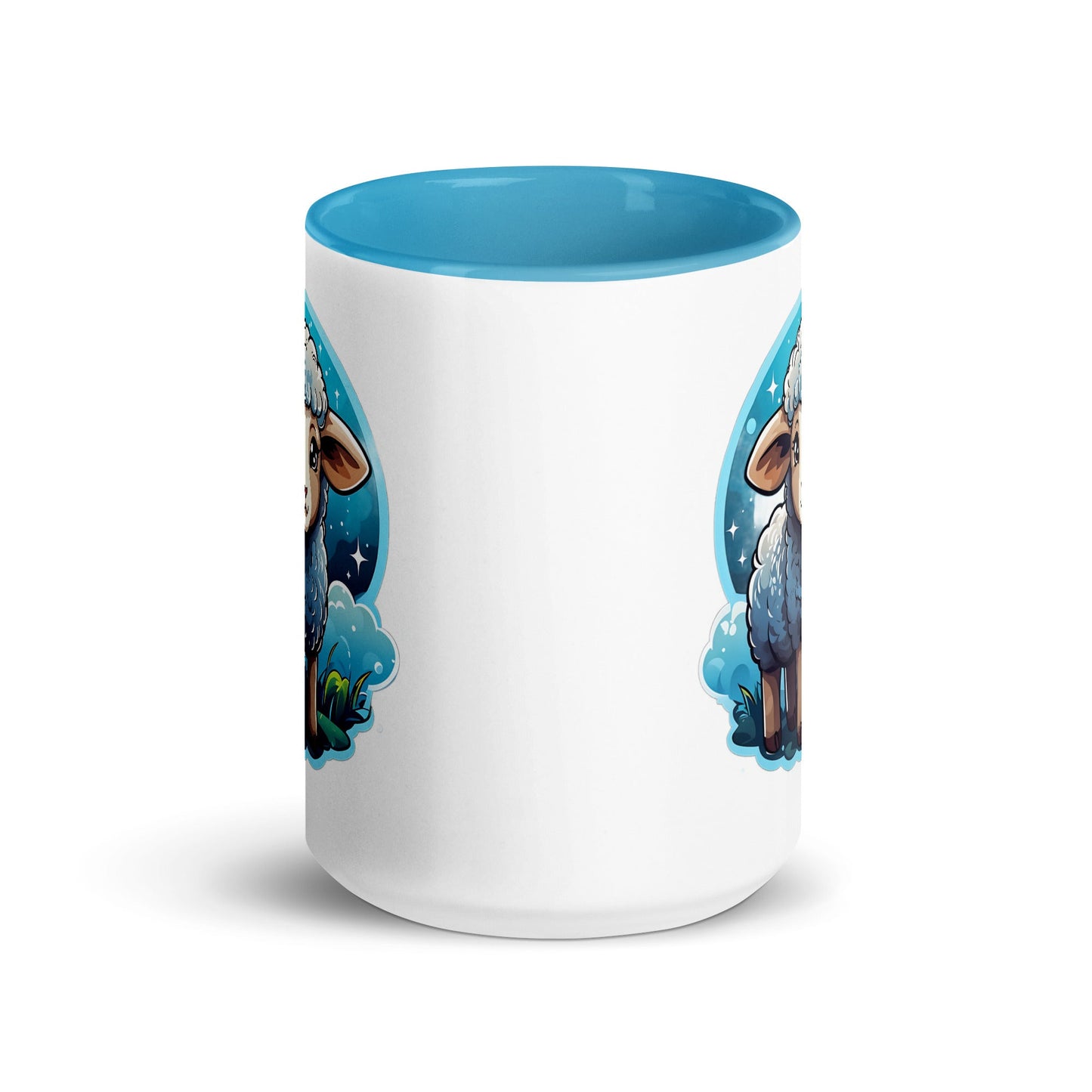 Cute Lamb Mug with Color Inside (11 oz, 15 oz) - Mugs - Discovery Co.