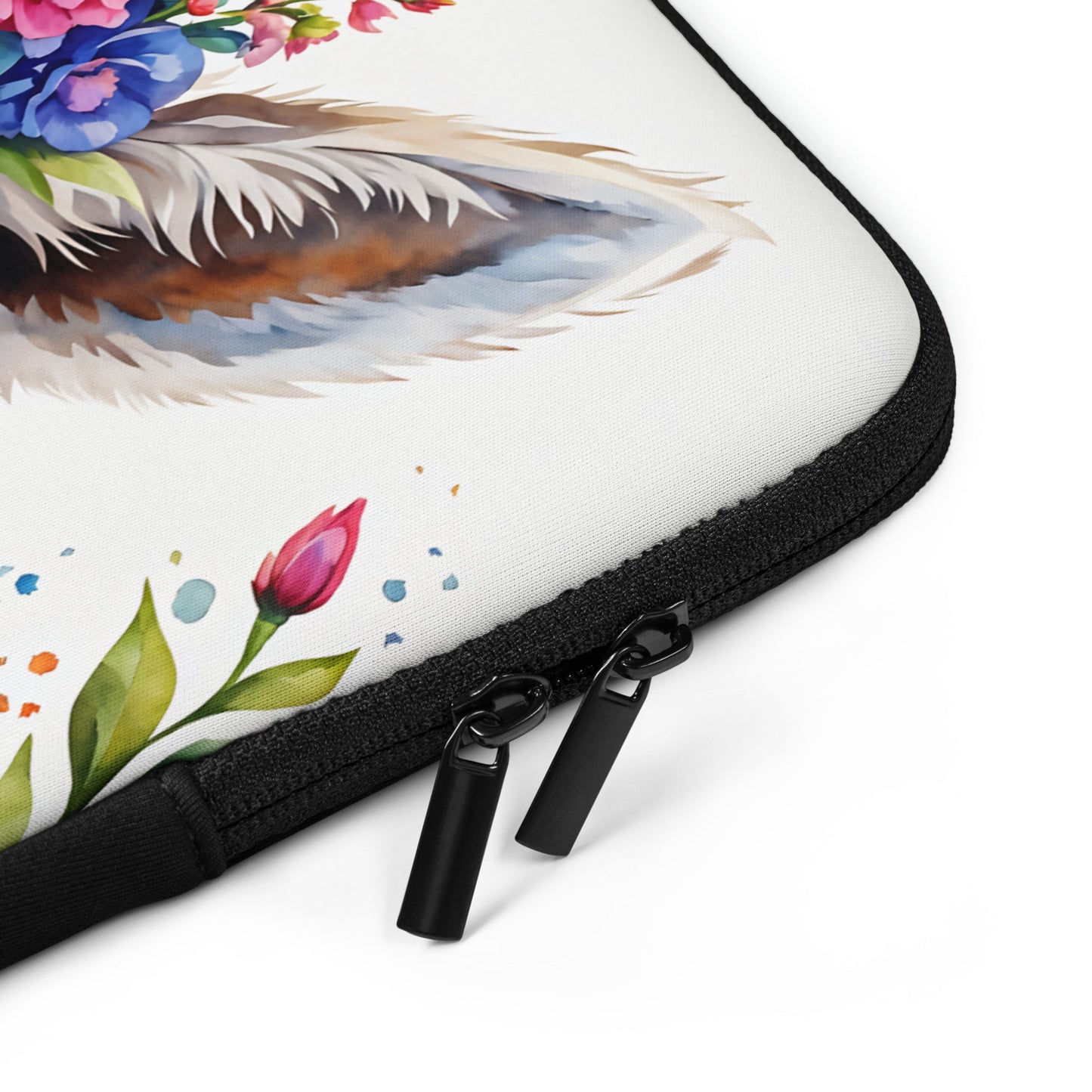 Cute Llama With Flowers Laptop Sleeve - Laptop Cases - Discovery Co.