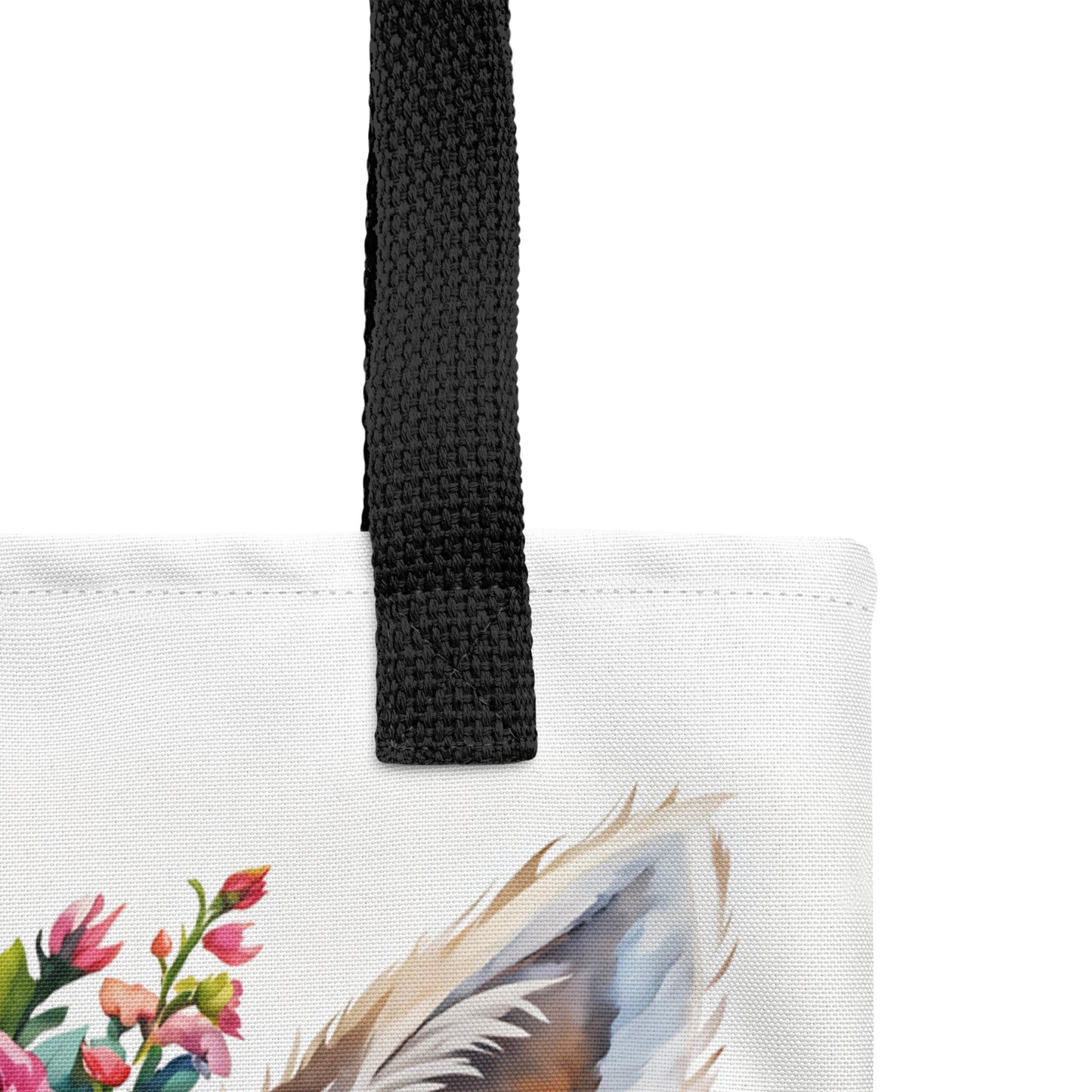 Cute Llama With Flowers Tote Bag - Tote Bags - Discovery Co.