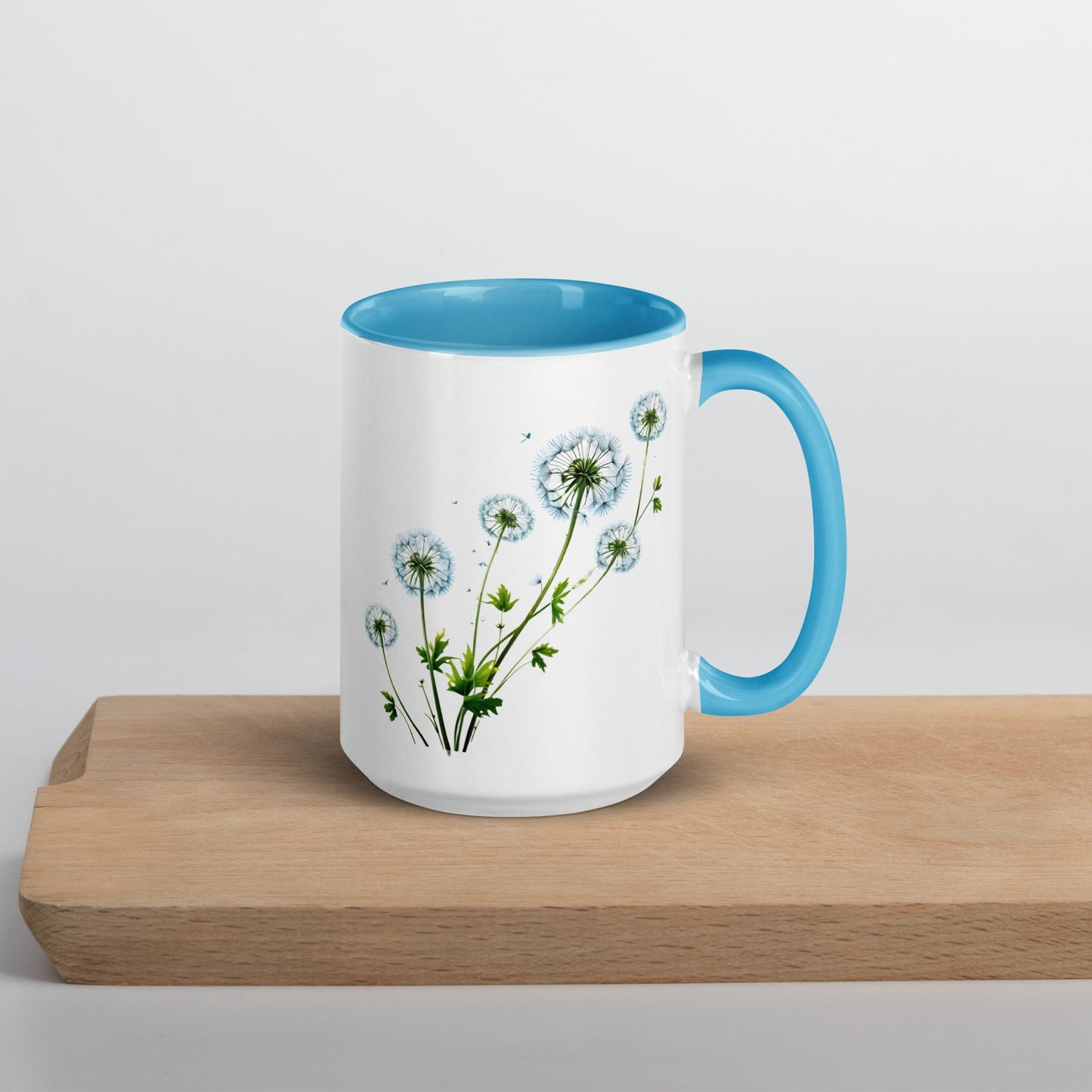 Dandelions Mug With Color Inside (11 oz and 15 oz) - Mugs - Discovery Co.