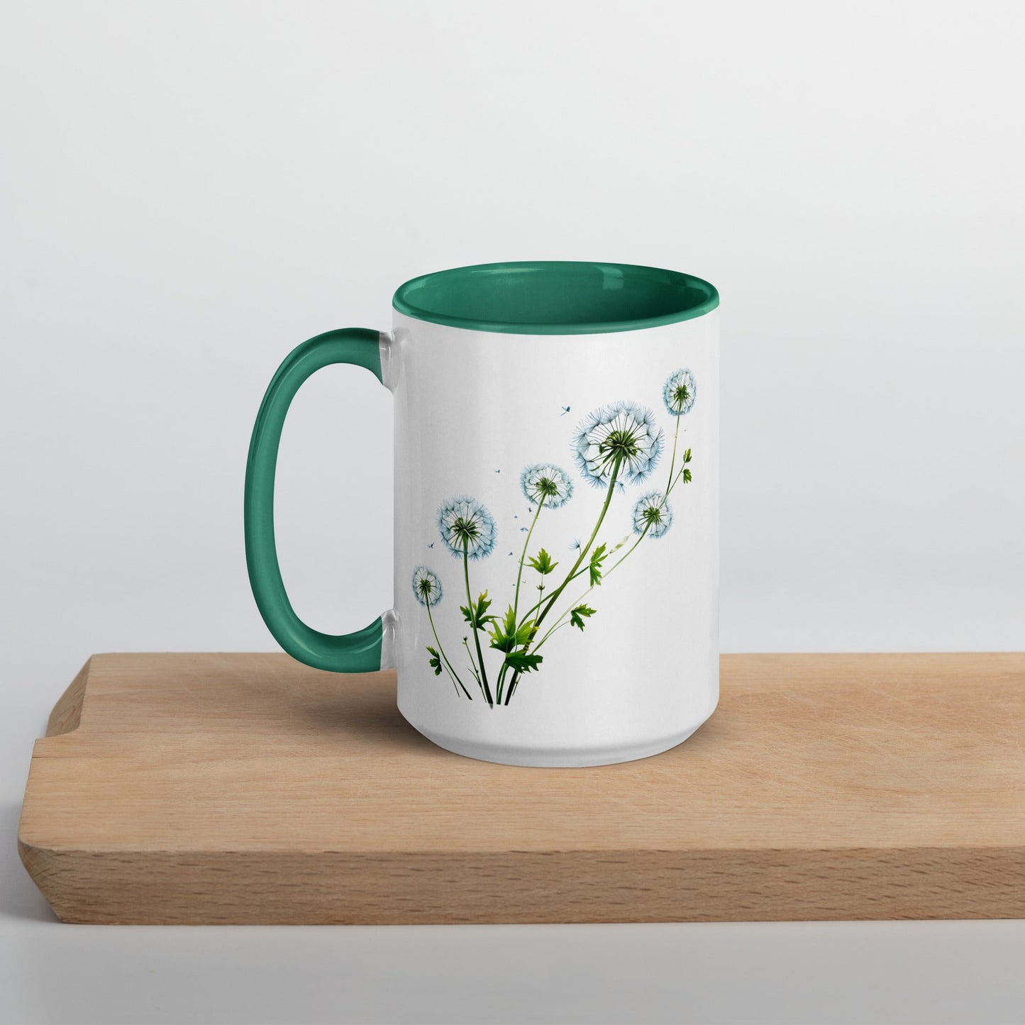 Dandelions Mug With Color Inside (11 oz and 15 oz) - Mugs - Discovery Co.