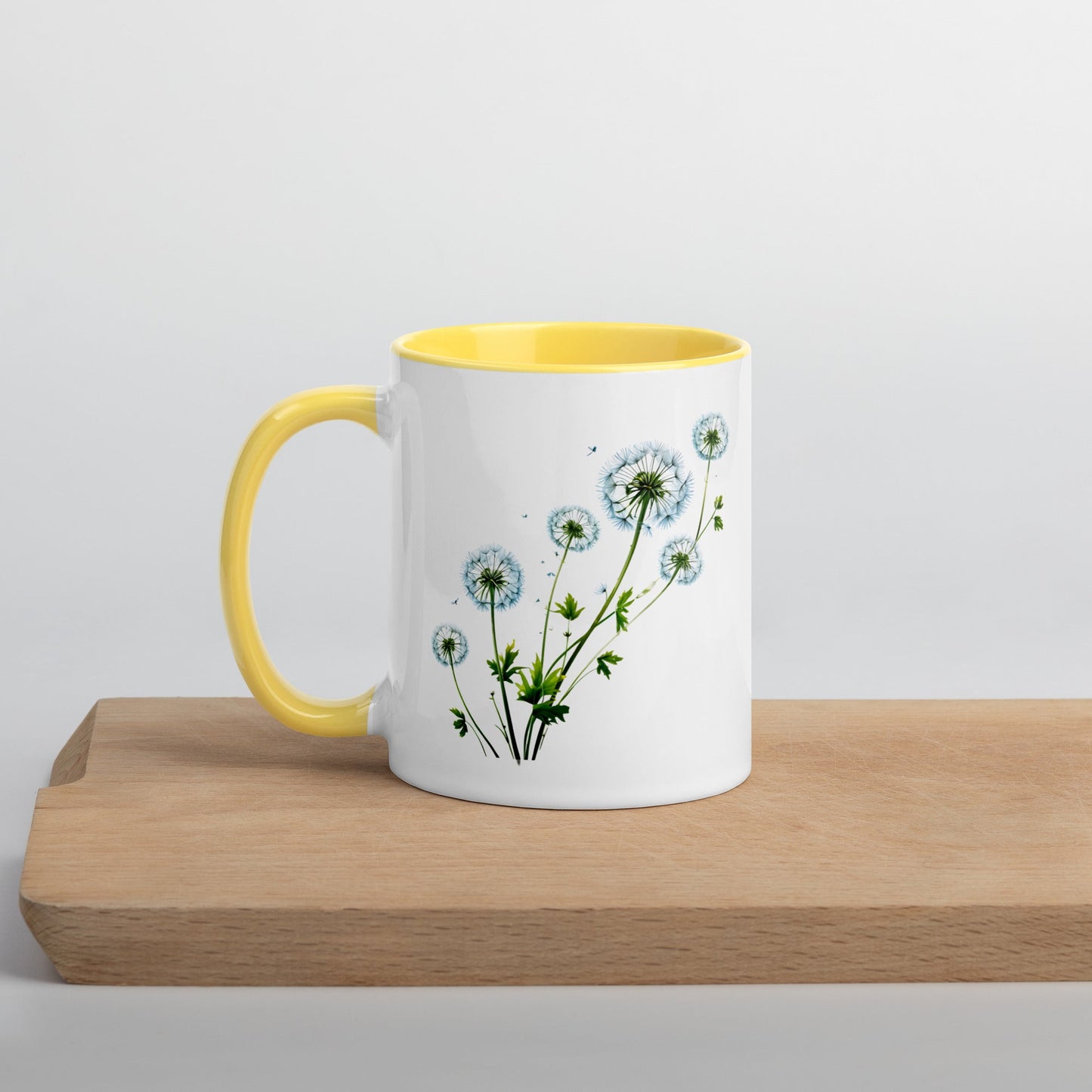 Dandelions Mug With Color Inside (11 oz and 15 oz) - Mugs - Discovery Co.