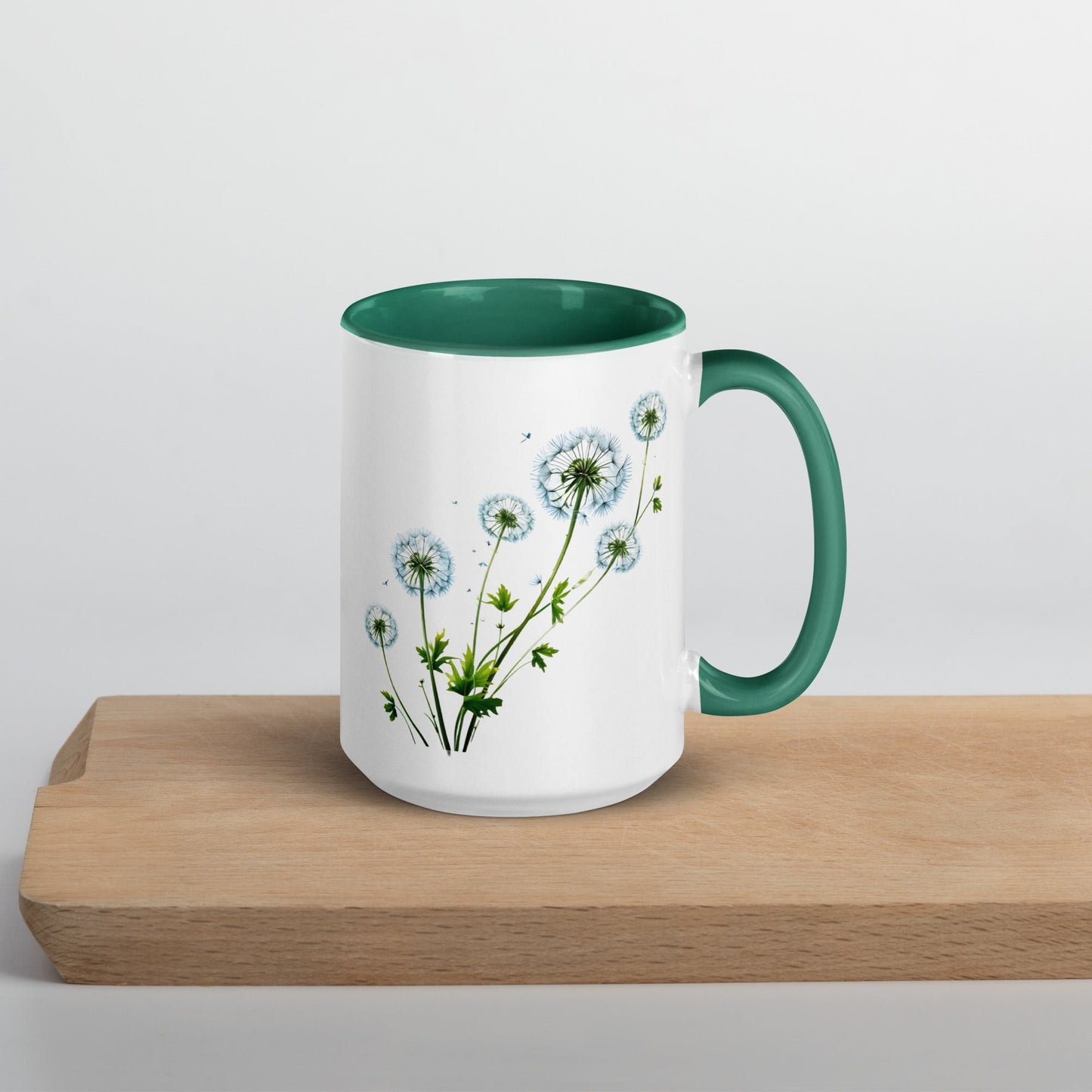 Dandelions Mug With Color Inside (11 oz and 15 oz) - Mugs - Discovery Co.