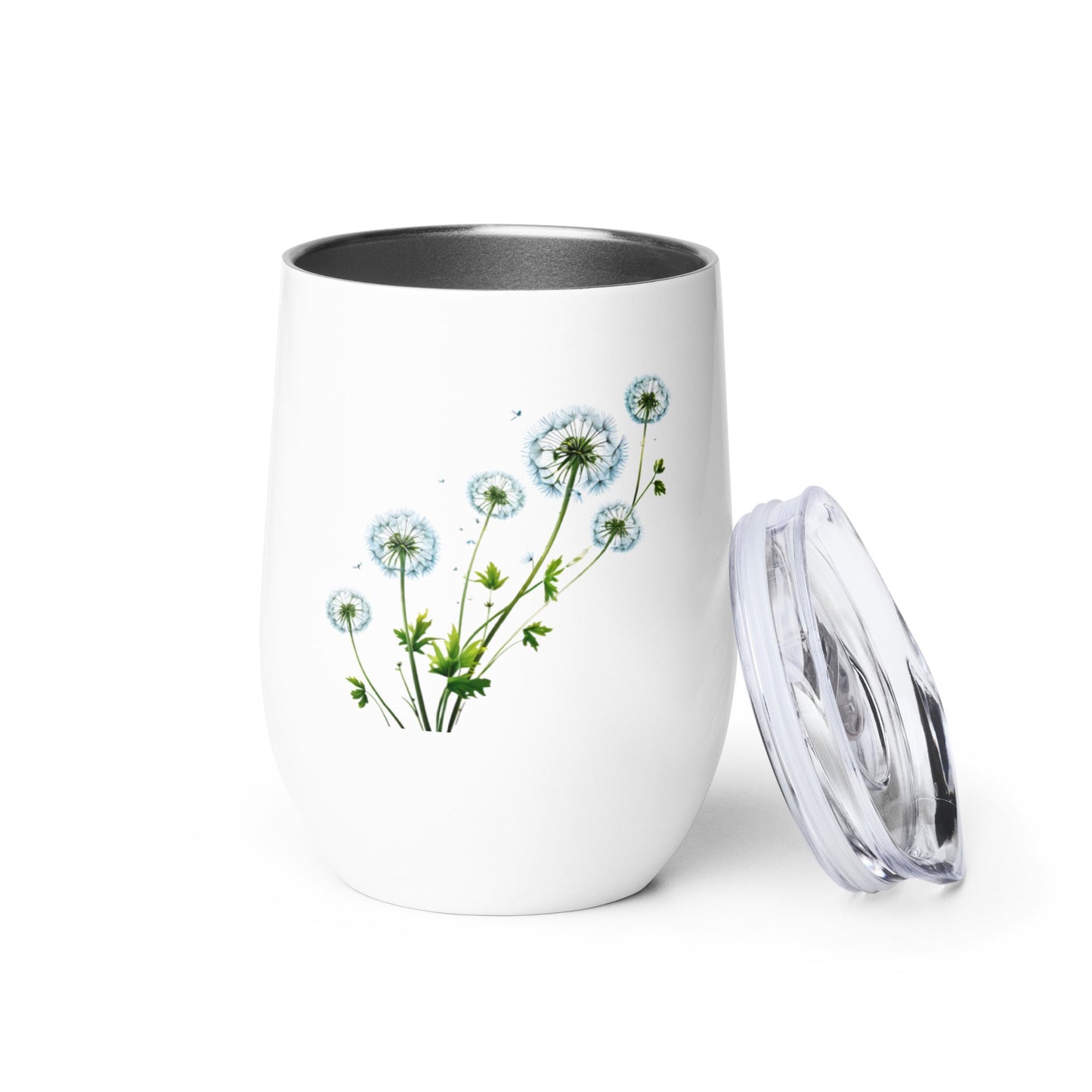 Dandelions Stainless Steel Wine Tumbler - Tumblers - Discovery Co.