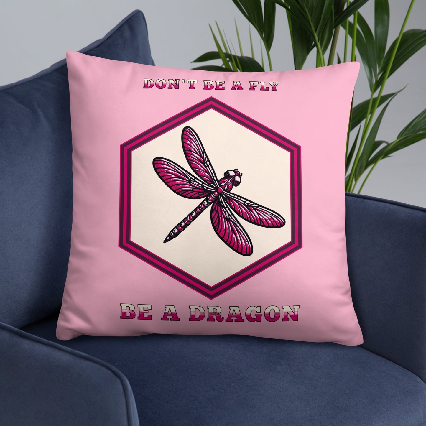 Don't Be A Fly Be A Dragon II Basic Pillow - Pillows - Discovery Co.