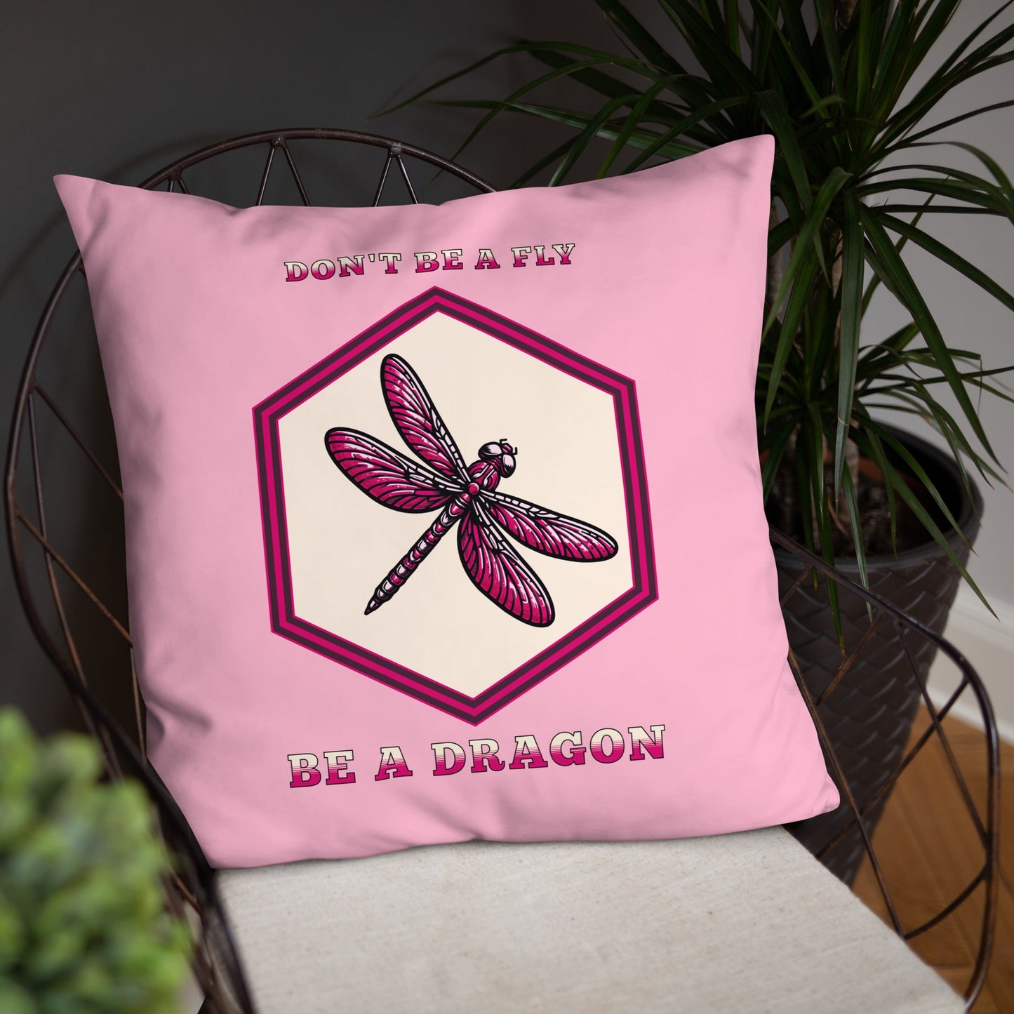 Don't Be A Fly Be A Dragon II Basic Pillow - Pillows - Discovery Co.