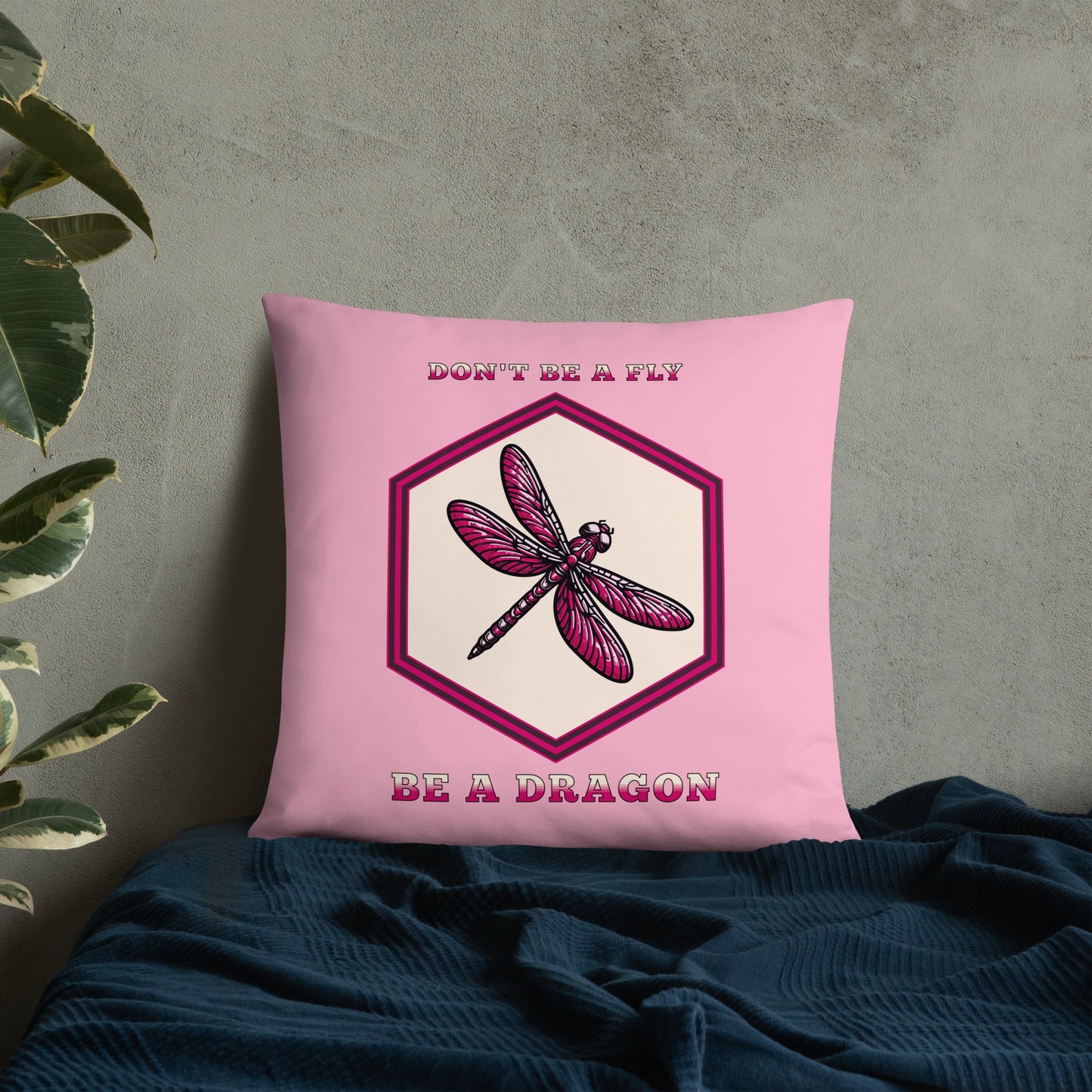 Don't Be A Fly Be A Dragon II Basic Pillow - Pillows - Discovery Co.