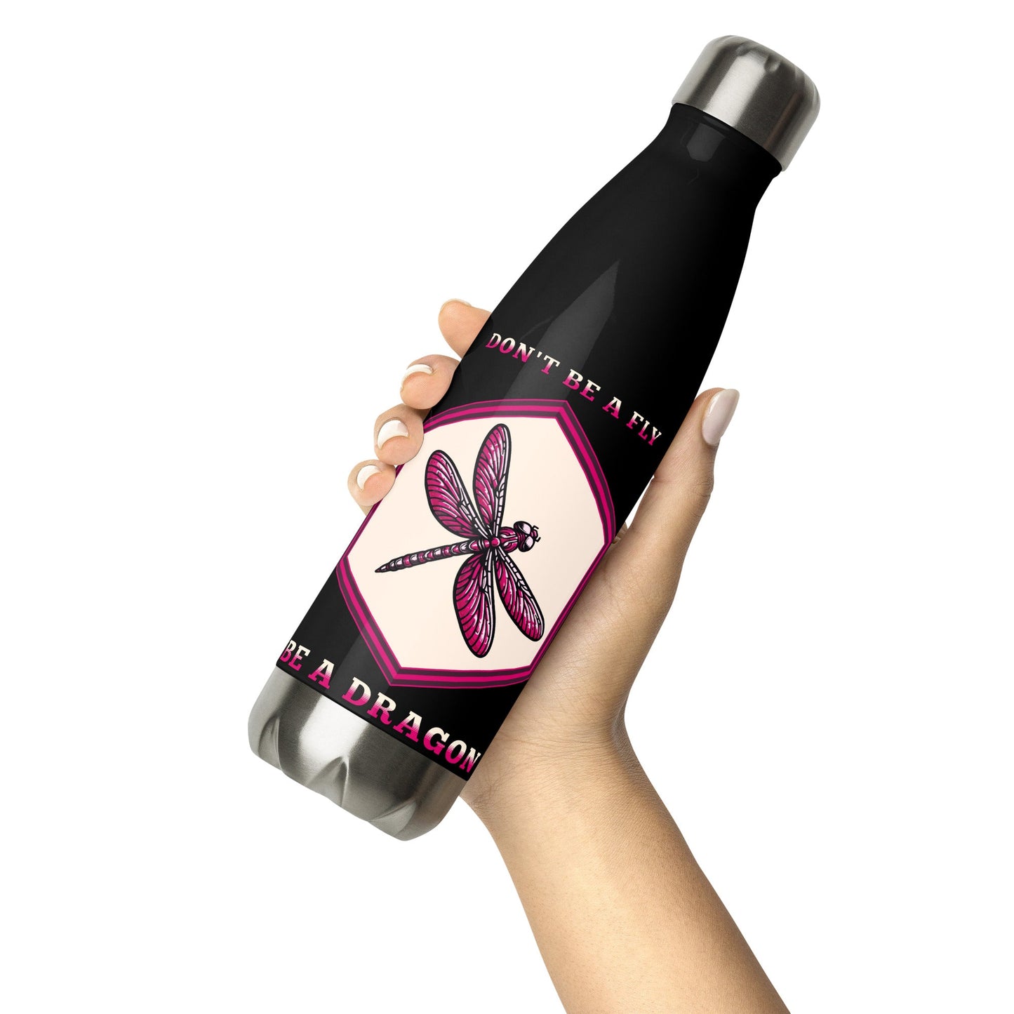 Don't Be A Fly Be A Dragon II Stainless Steel Water Bottle - Stainless Steel Water Bottle - Discovery Co.