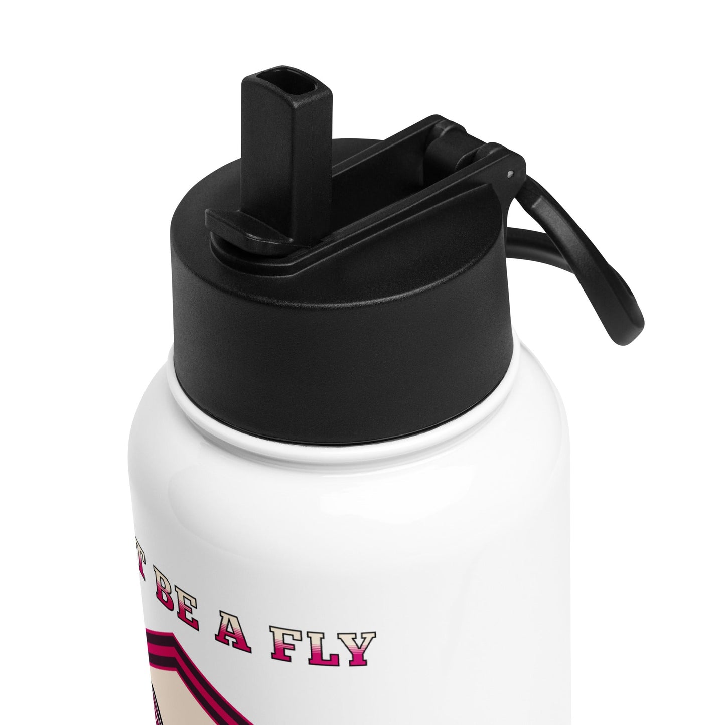 Don't Be A Fly Be A Dragon II Stainless Steel Water Bottle With Straw Lid - Stainless Steel Water Bottle With Straw Lid - Discovery Co.