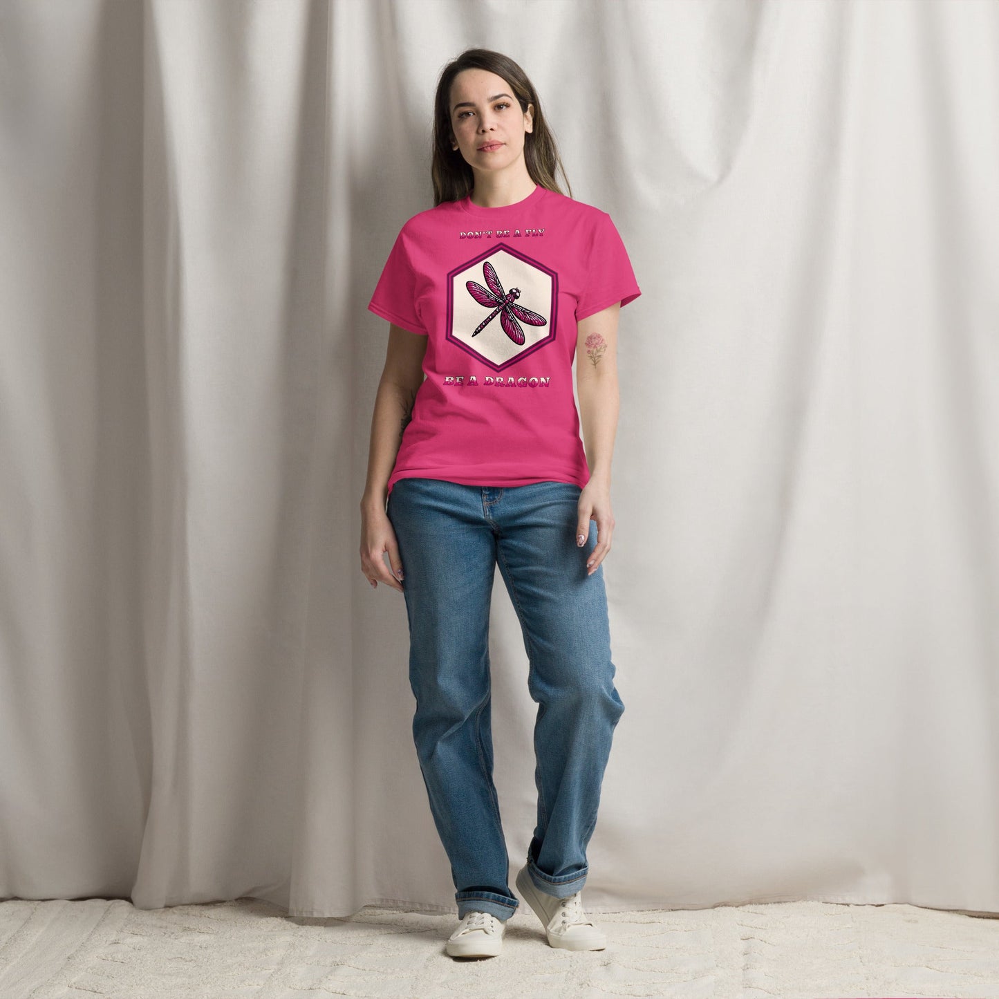 Don't Be A Fly Be A Dragon II Women's (Unisex) Classic Tee - Women's Shirts - Discovery Co.