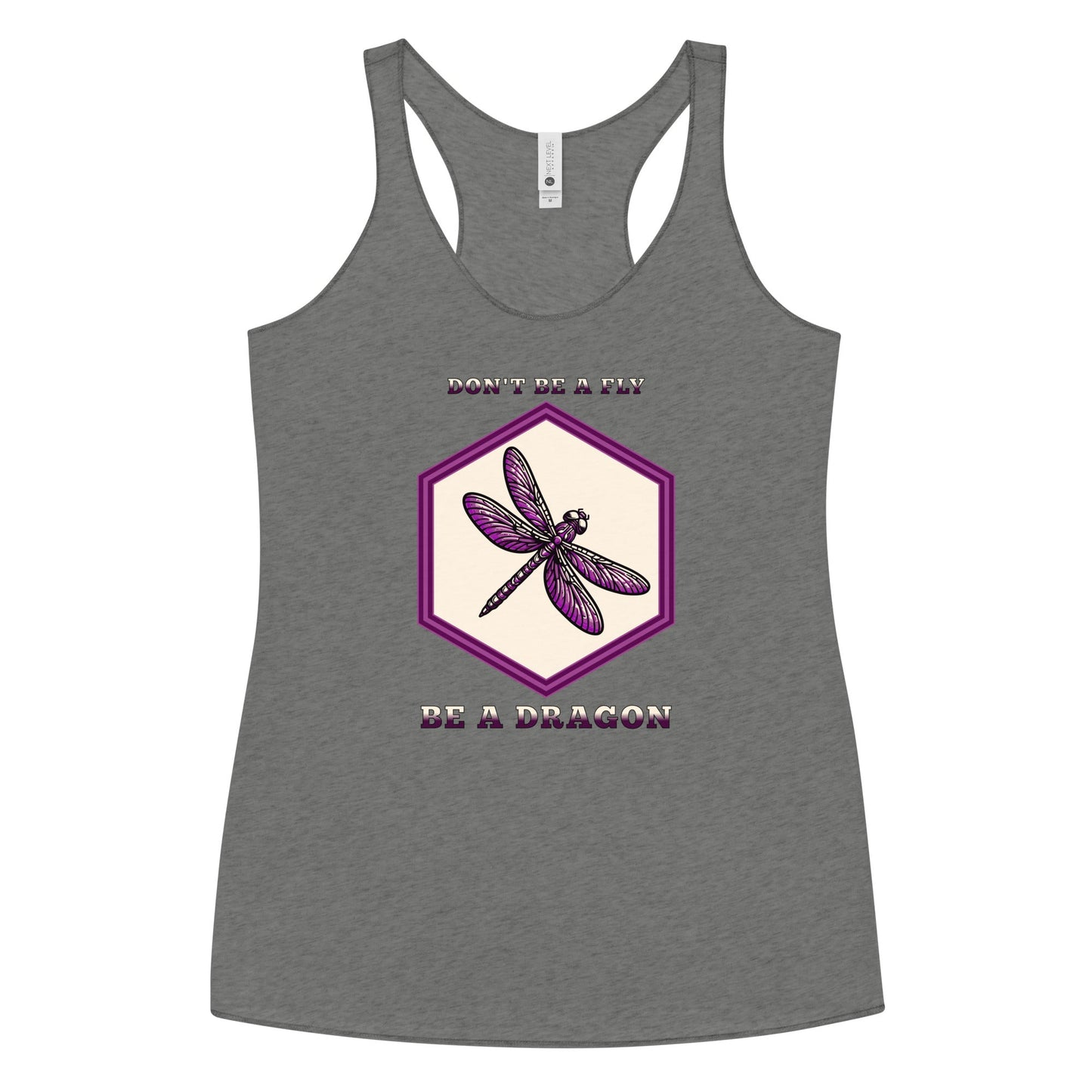 Don't Be A Fly Be A Dragon Women's Racerback Tank - Women's Shirts - Discovery Co.