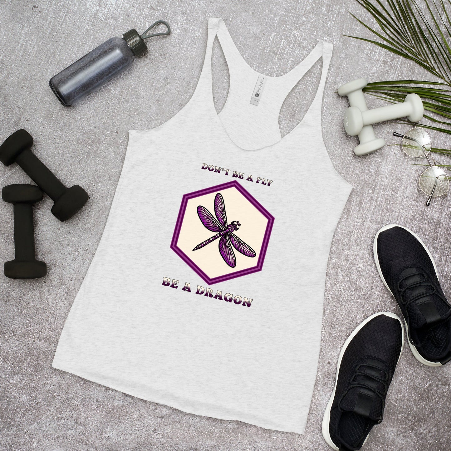 Don't Be A Fly Be A Dragon Women's Racerback Tank - Women's Shirts - Discovery Co.