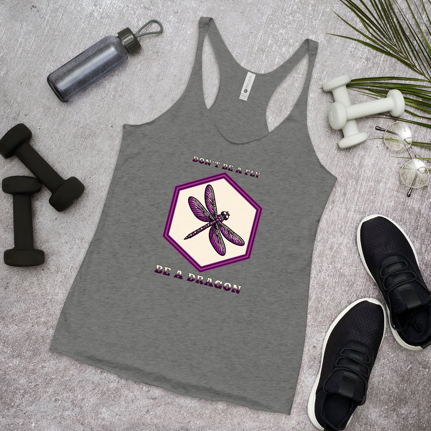 Don't Be A Fly Be A Dragon Women's Racerback Tank - Women's Shirts - Discovery Co.