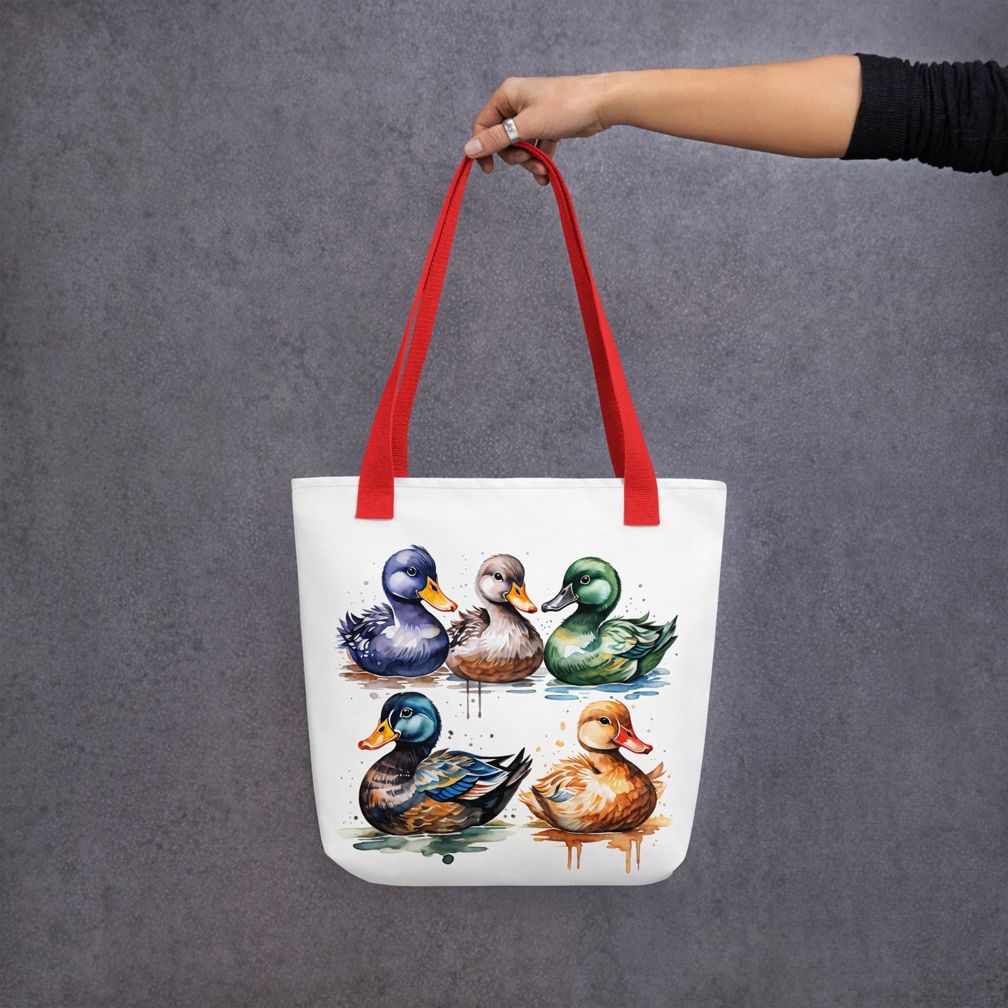 Ducks Watercolor Art Tote Bag - Tote Bags - Discovery Co.