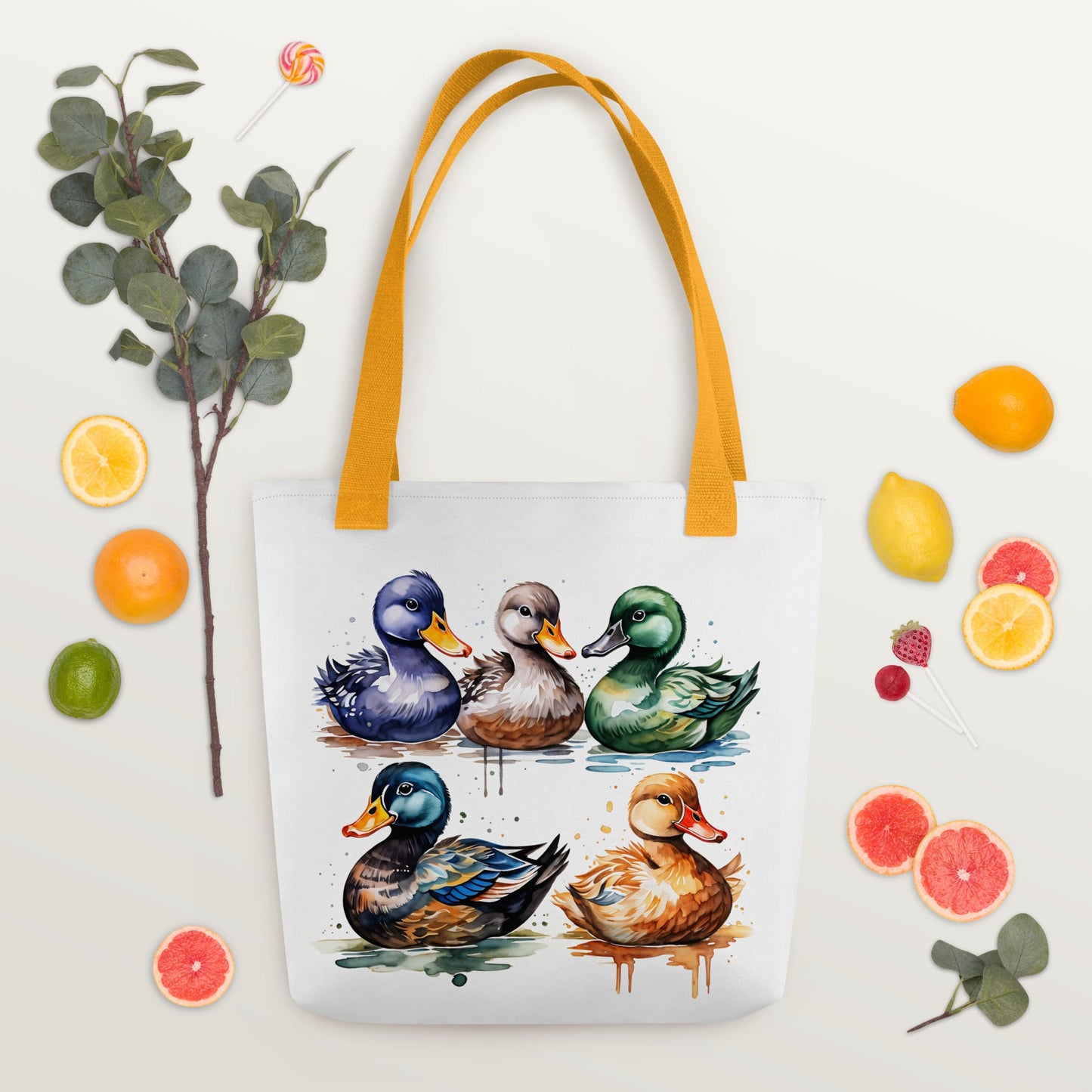 Ducks Watercolor Art Tote Bag - Tote Bags - Discovery Co.