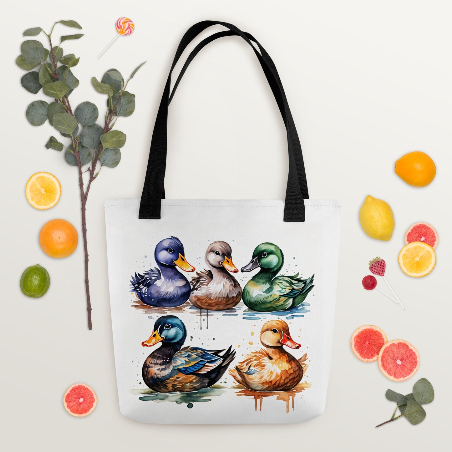 Ducks Watercolor Art Tote Bag - Tote Bags - Discovery Co.