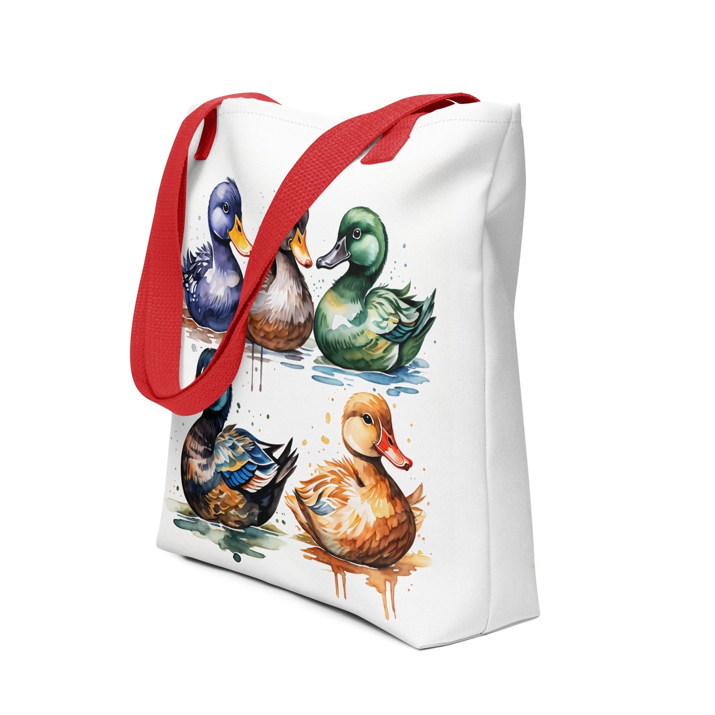 Ducks Watercolor Art Tote Bag - Tote Bags - Discovery Co.