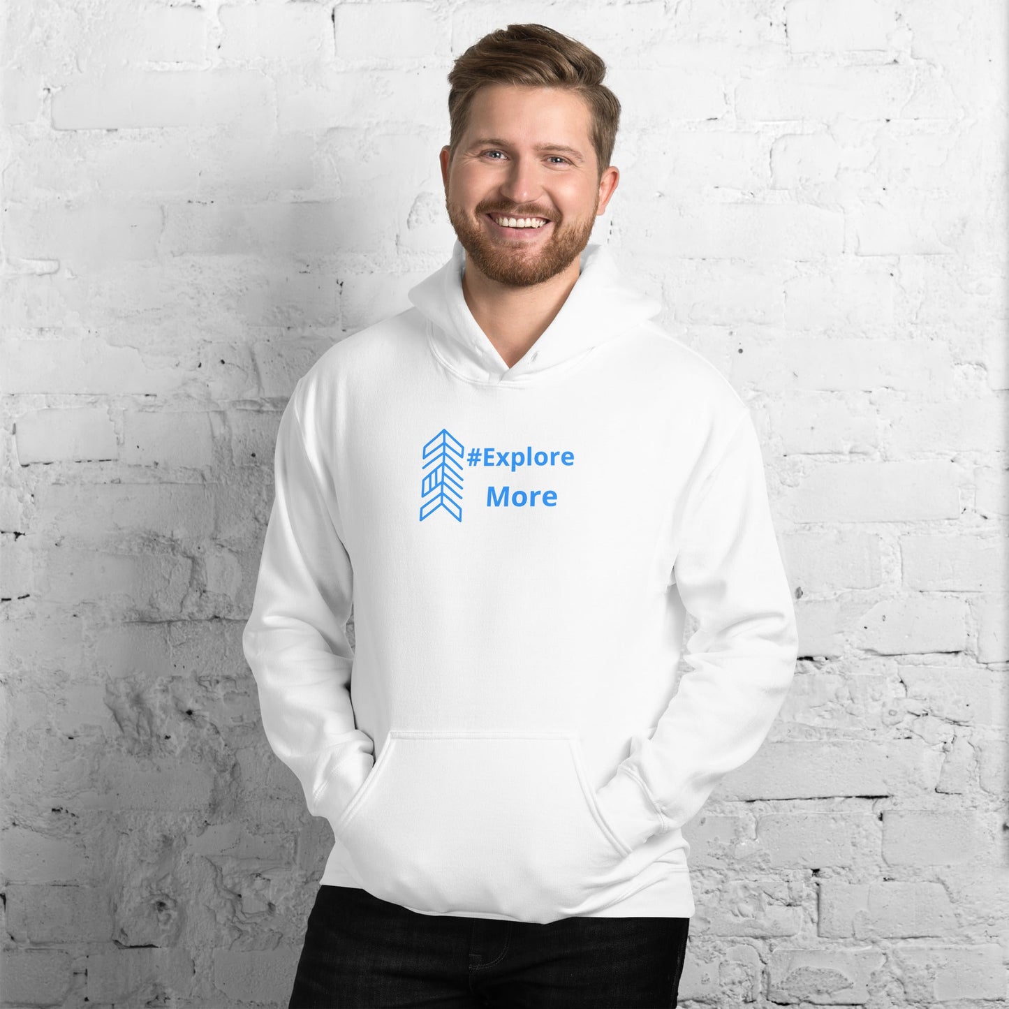 #Explore More With Arrow Men's (Unisex) Hoodie - Hoodies - Discovery Co.