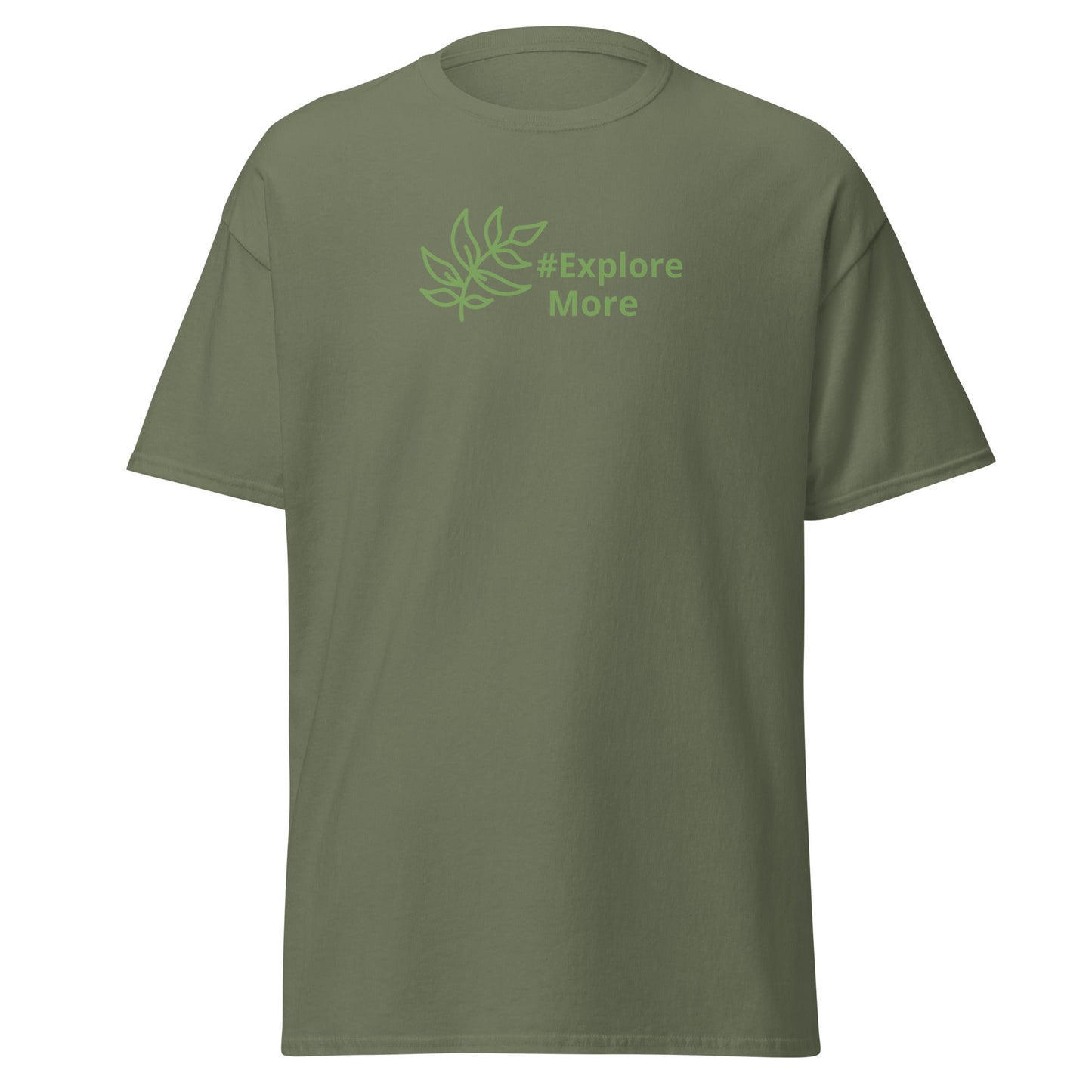 #Explore More With Leaves Men's (Unisex) Classic Tee - Men's Shirts - Discovery Co.