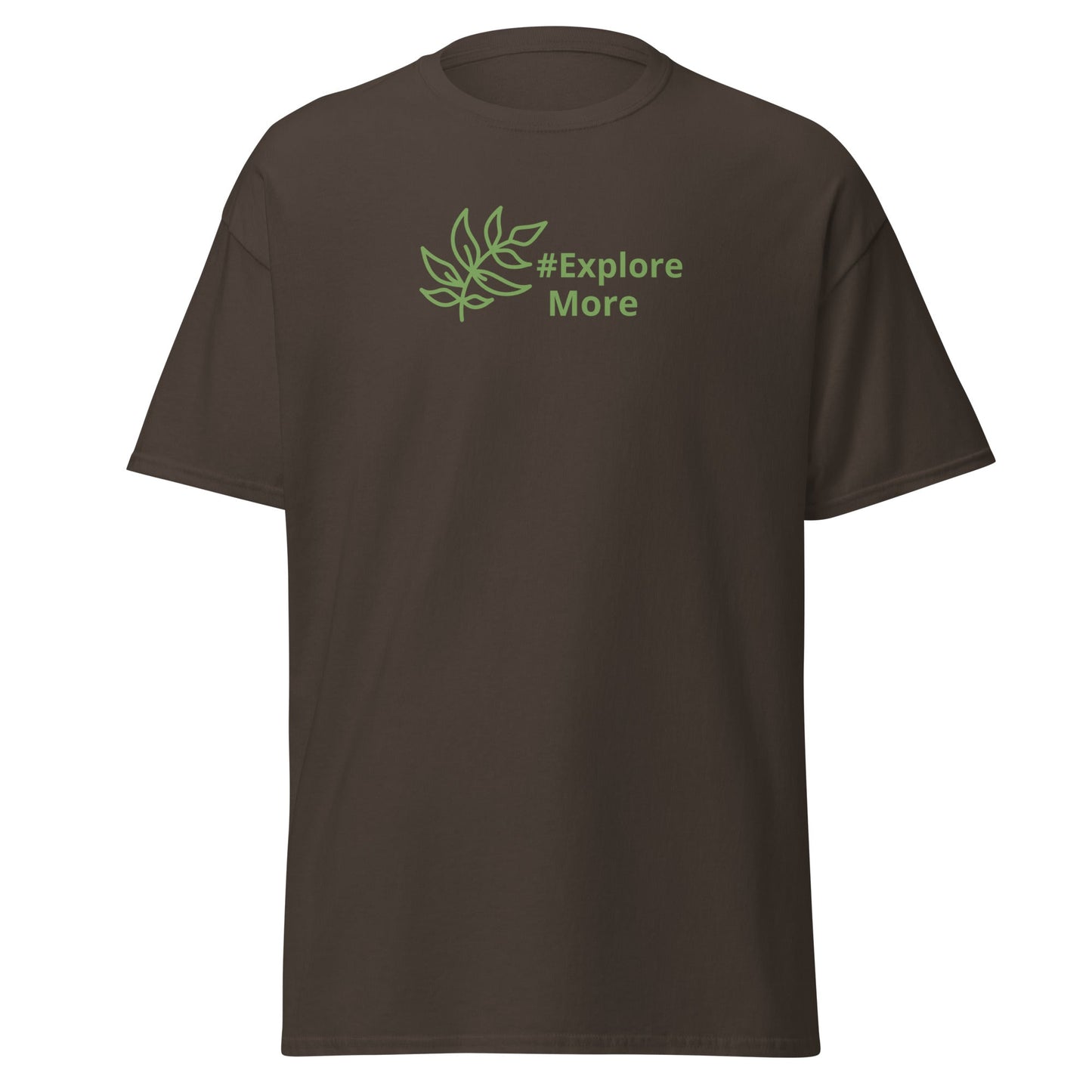 #Explore More With Leaves Men's (Unisex) Classic Tee - Men's Shirts - Discovery Co.
