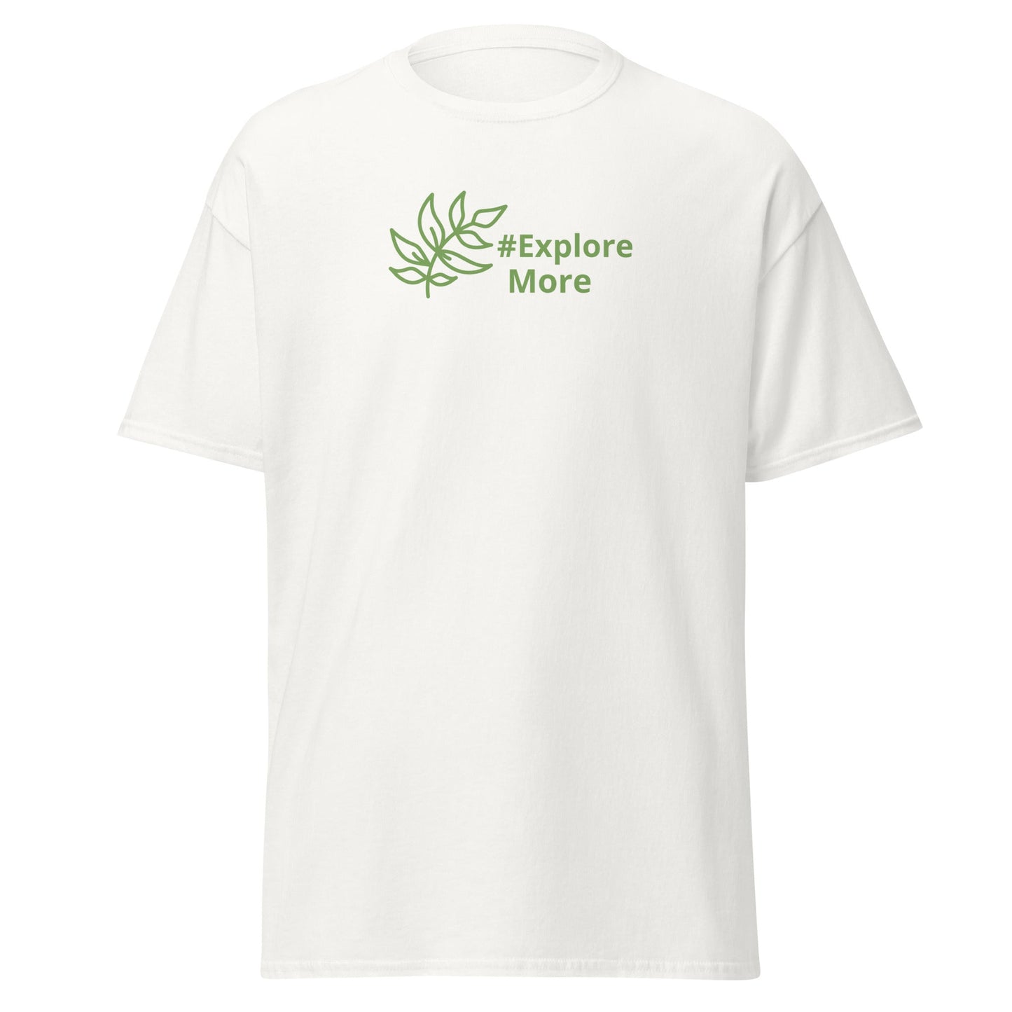 #Explore More With Leaves Men's (Unisex) Classic Tee - Men's Shirts - Discovery Co.